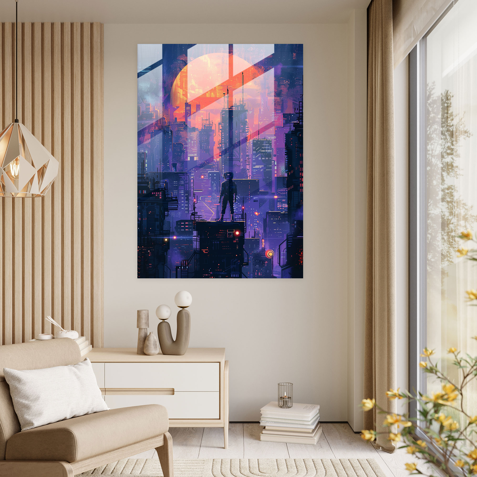 Futurism Wall Decoration Glass Print - Futurism, Wall Decoration, Glass Print, Modern Art