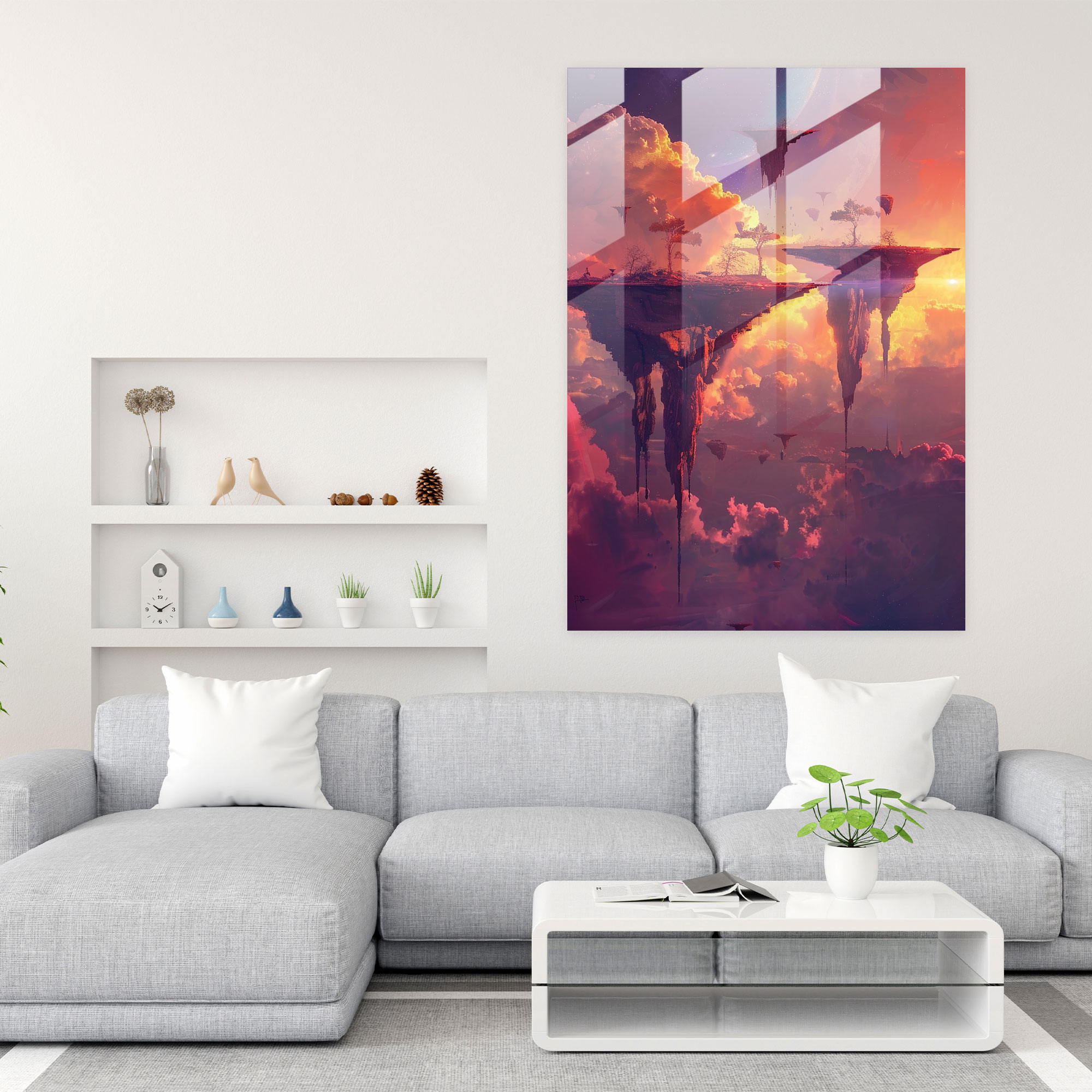 Futurism Glass Art Home Decoration - Futurism, Home Decoration, Wall Decoration, Glass Wall Art