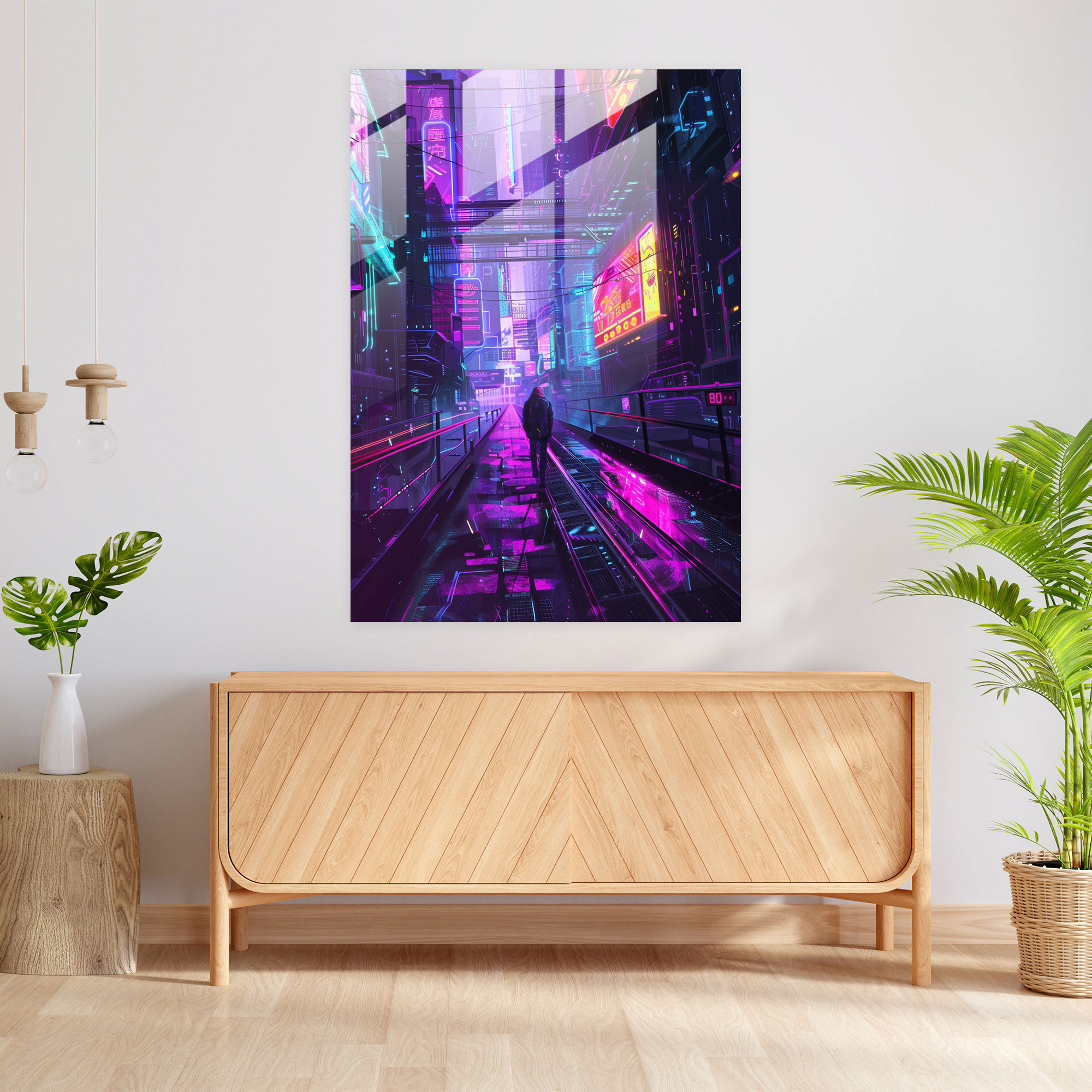 Futurism Glass Print Wall Decoration - Futurism, Glass Wall Art, Modern Art, Futurism Art Style