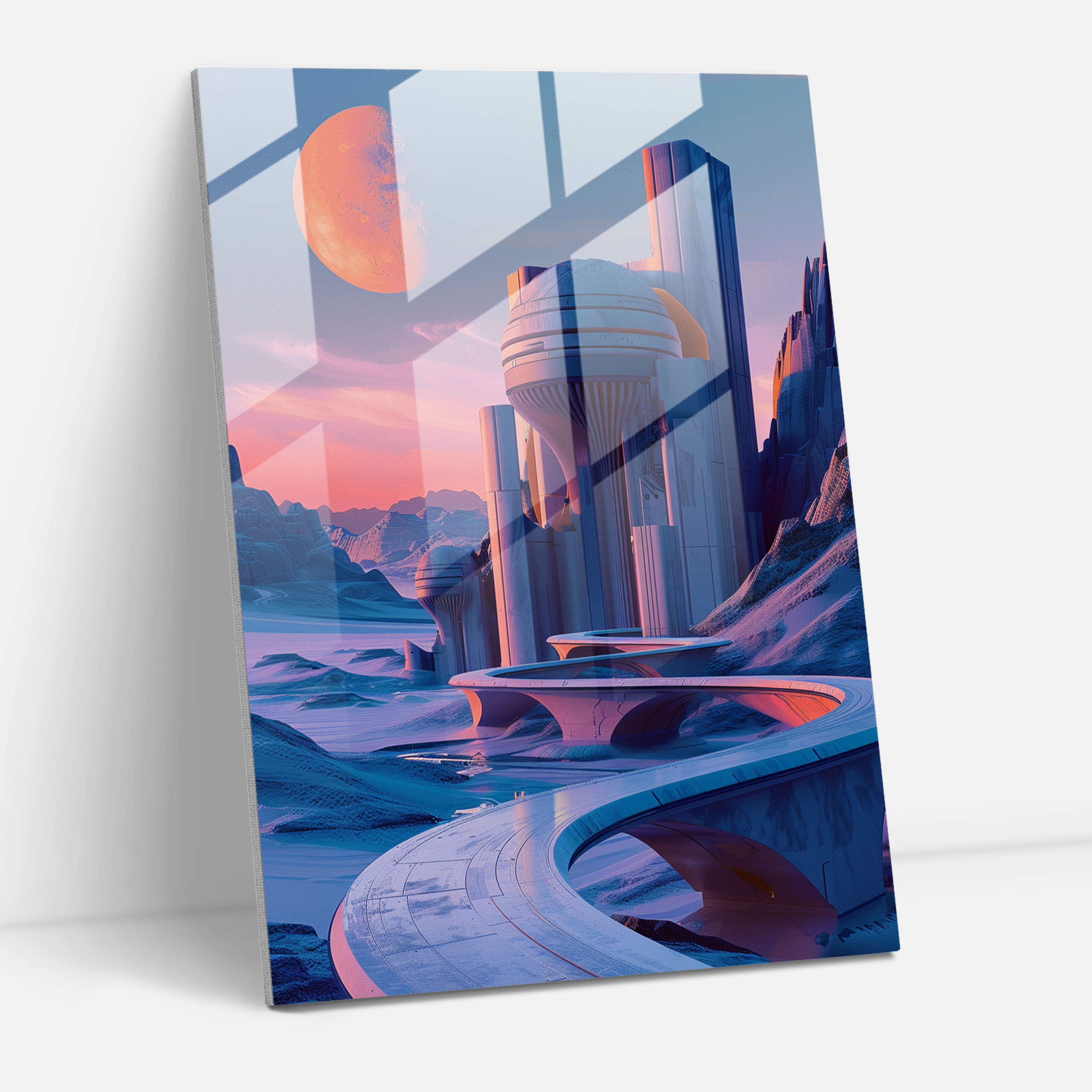 Futurism Glass Wall Art Home Decoration - Futurism, Wall Decoration, Modern Art, Glass Print