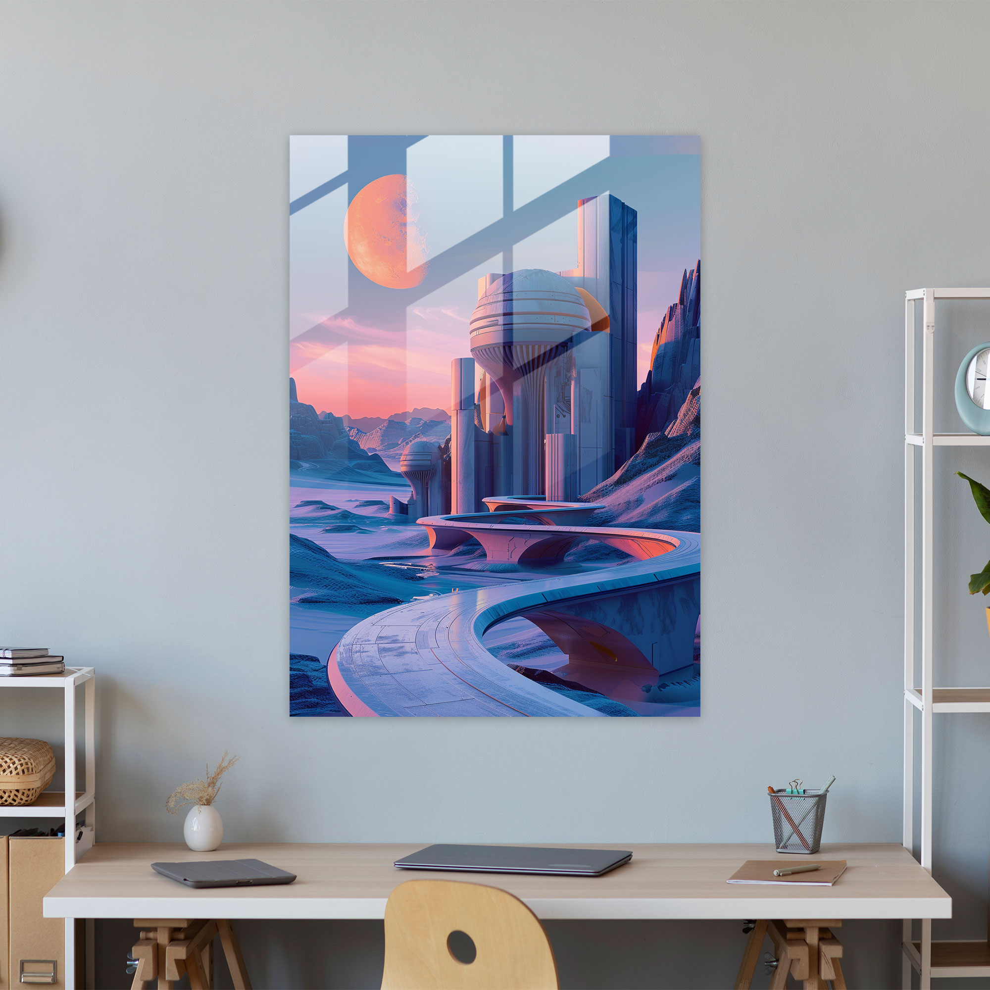 Futurism Glass Wall Art Home Decoration - Futurism, Wall Decoration, Modern Art, Glass Print
