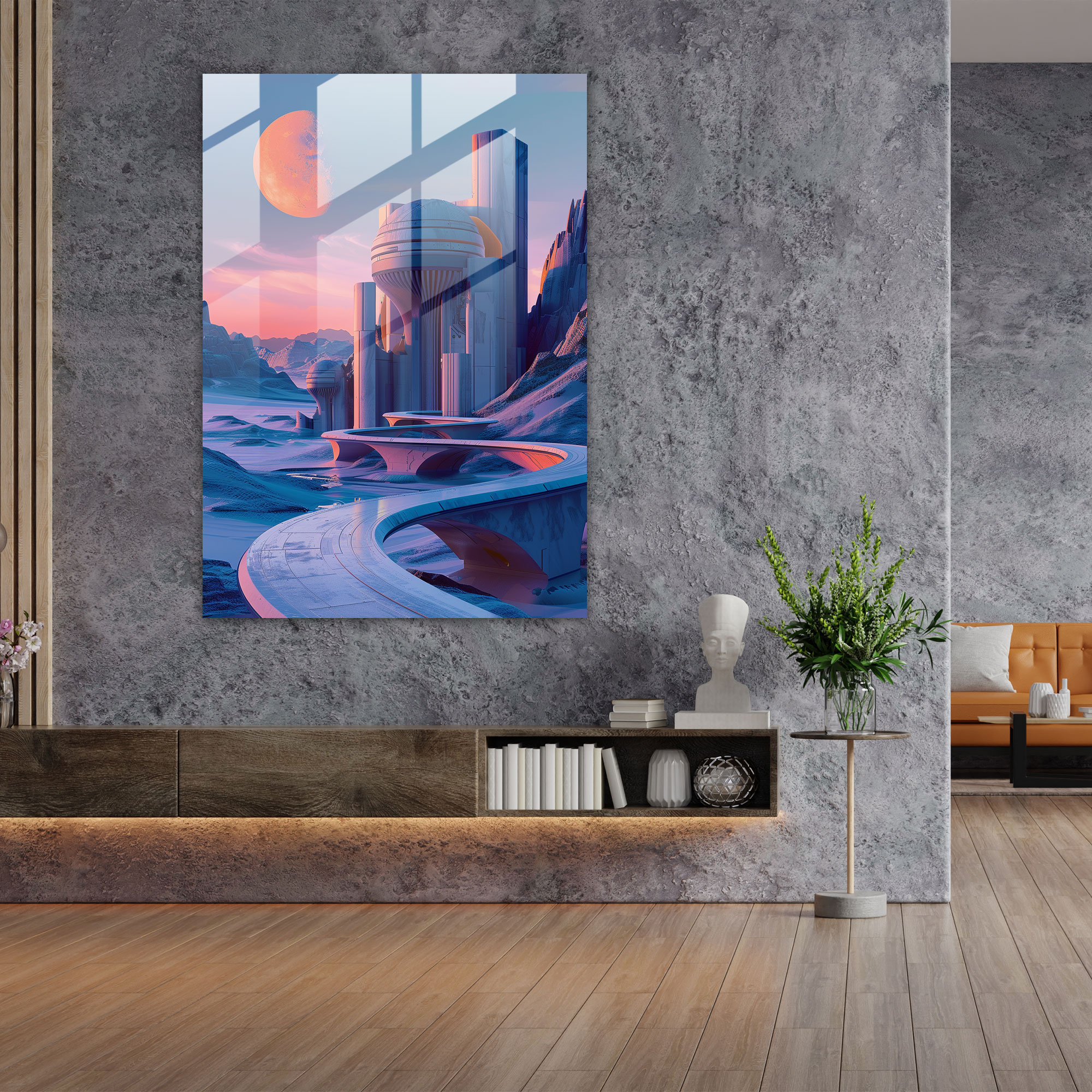 Futurism Glass Wall Art Home Decoration - Futurism, Wall Decoration, Modern Art, Glass Print