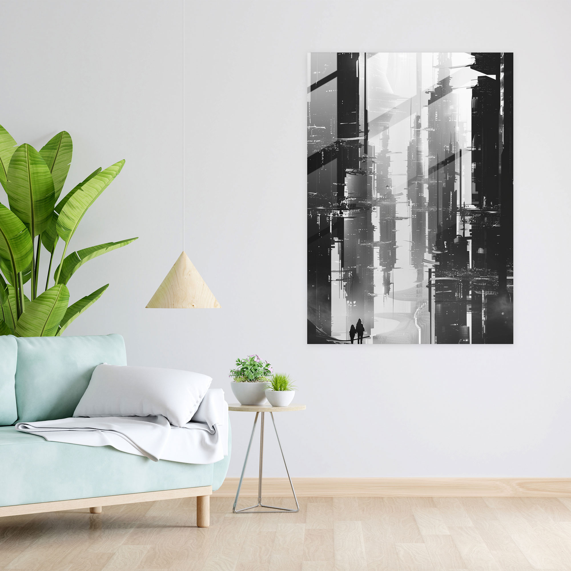 Futurism Glass Art Wall Decoration - Futurism, Glass Print, Wall Decoration, Glass Wall Art