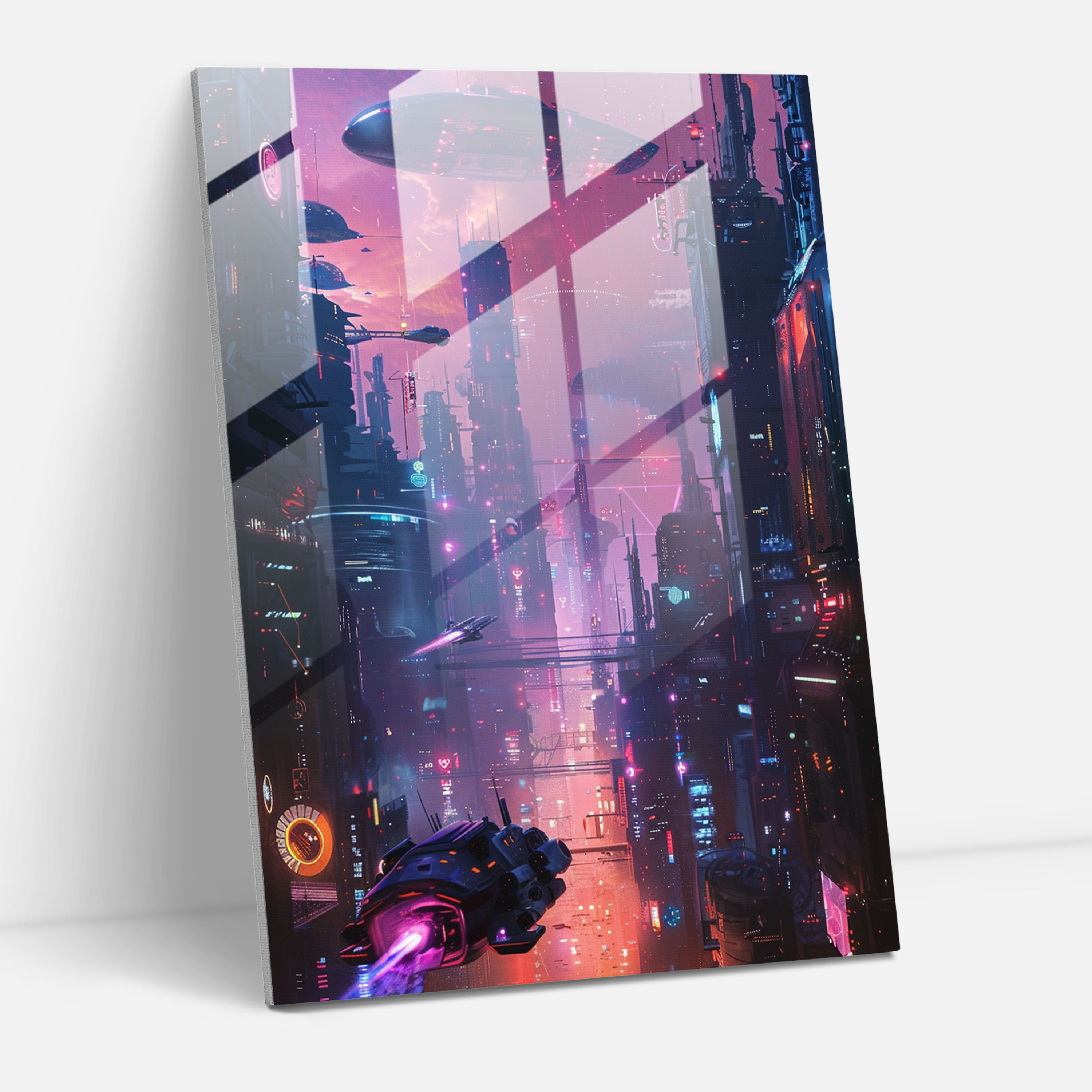 Futurism Wall Art - Futurism, Glass Print, Wall Decoration, Home Decoration