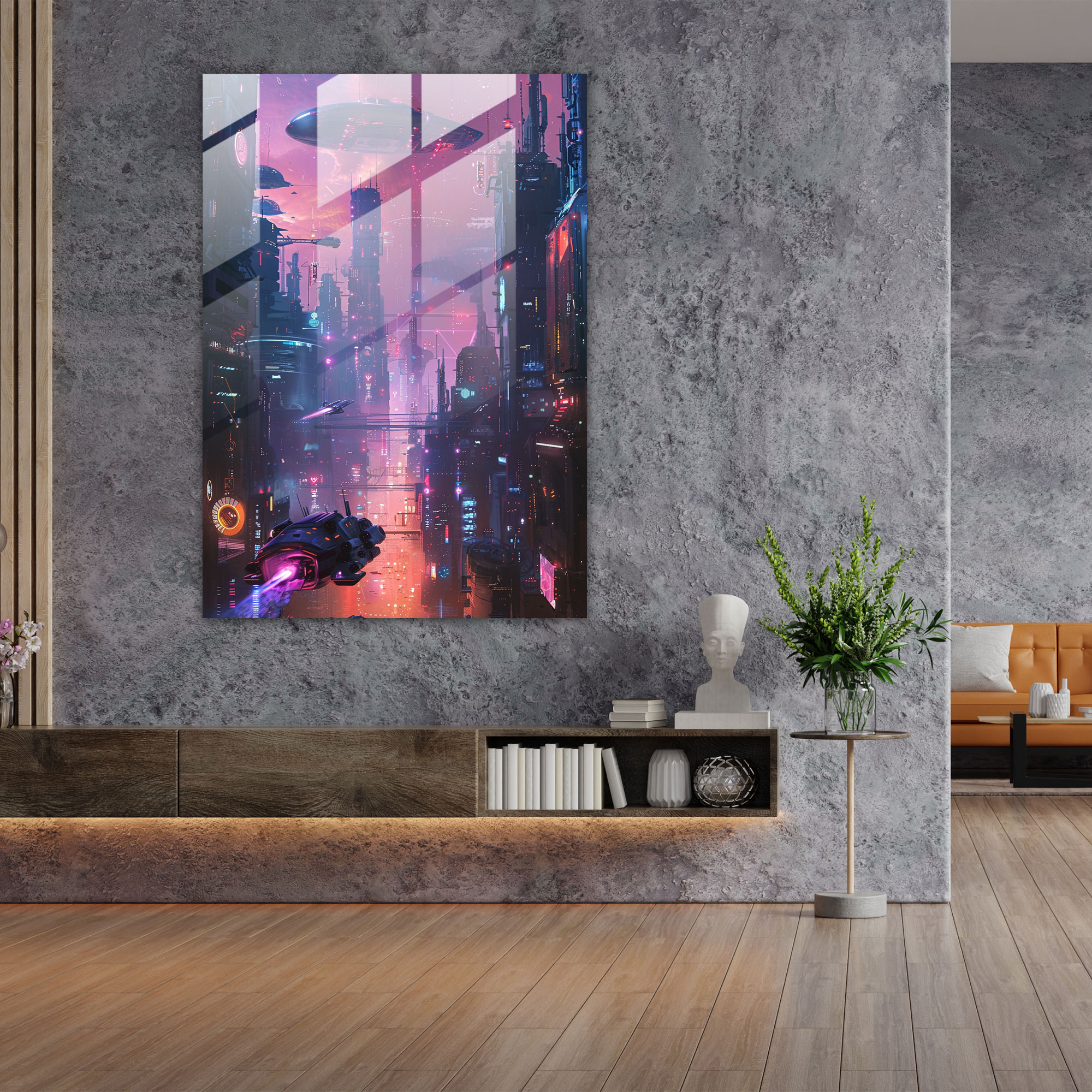 Futurism Wall Art - Futurism, Glass Print, Wall Decoration, Home Decoration