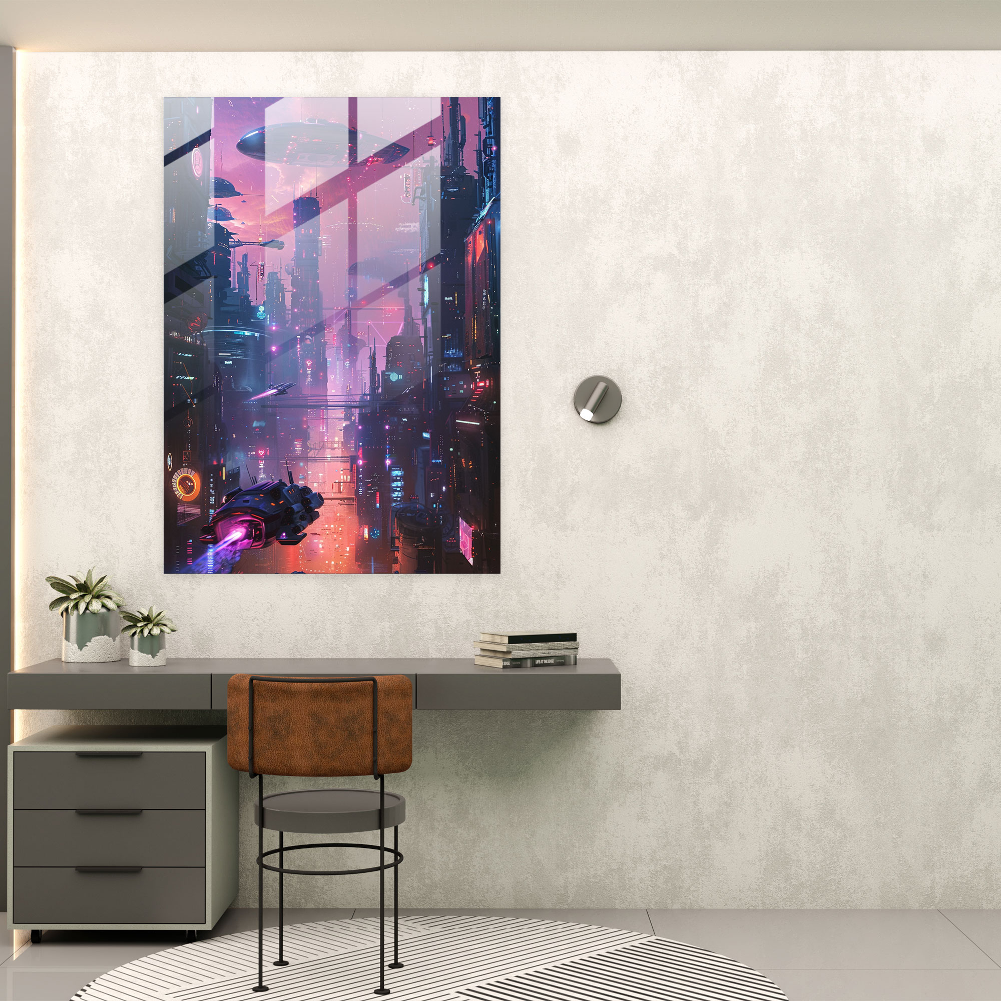 Futurism Wall Art - Futurism, Glass Print, Wall Decoration, Home Decoration
