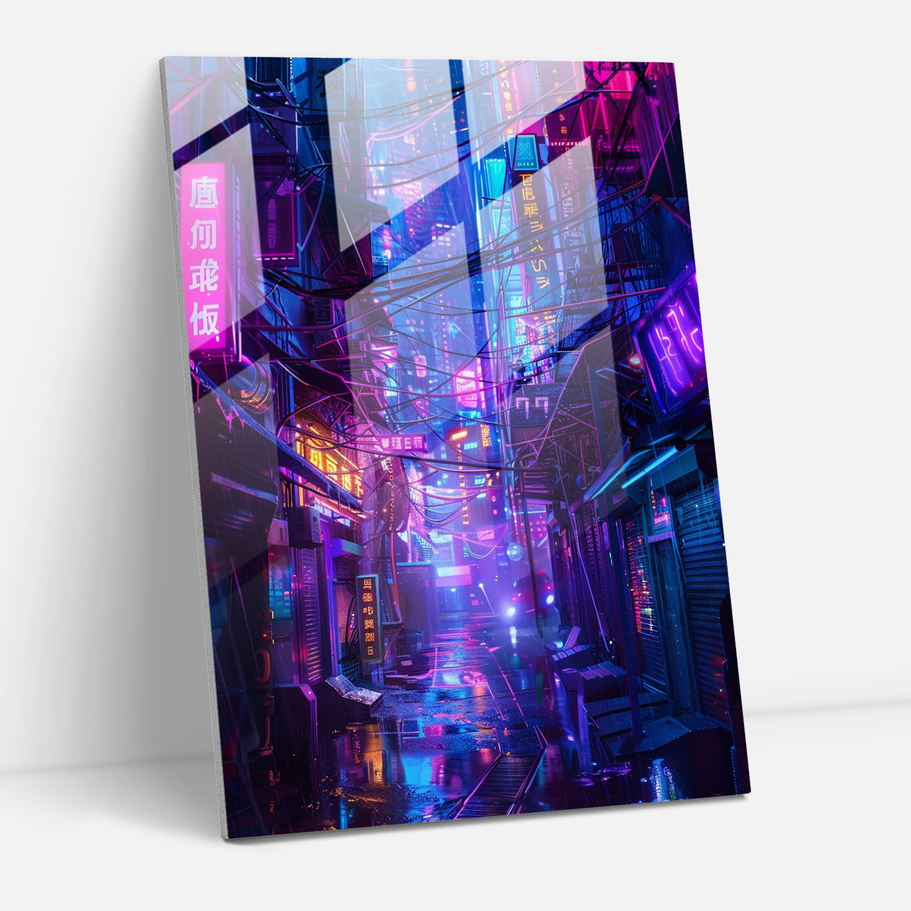 Futurism Glass Art - Futurism, Glass Art, Home Decoration, Glass Print