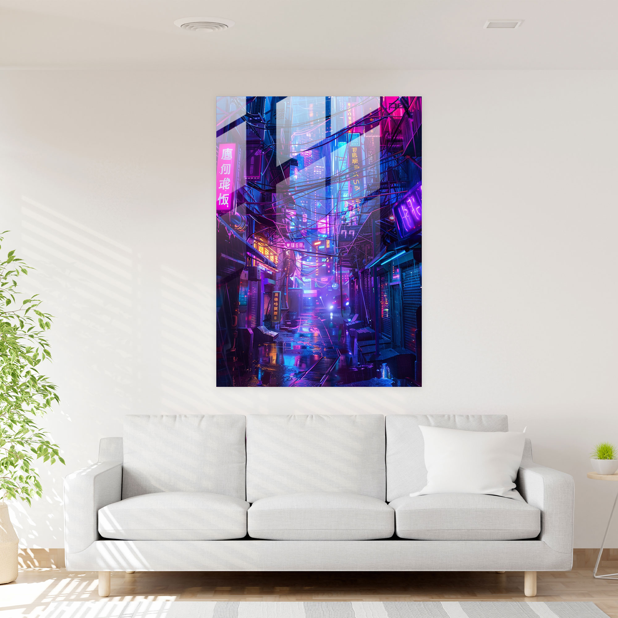 Futurism Glass Art - Futurism, Glass Art, Home Decoration, Glass Print