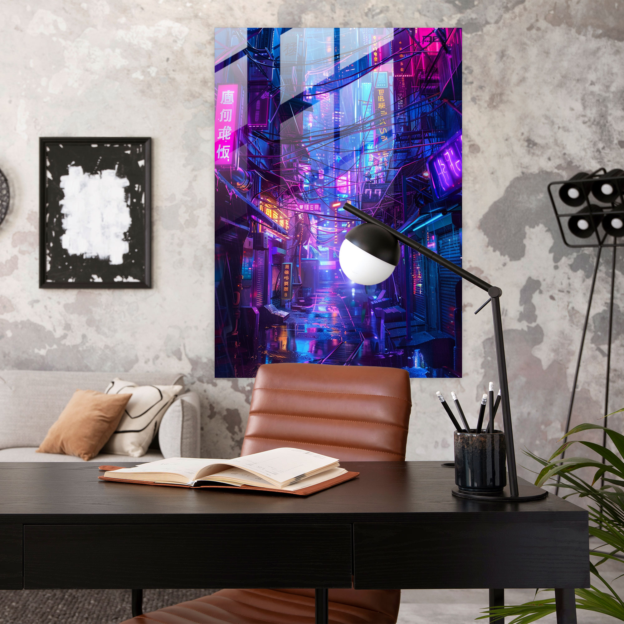 Futurism Glass Art - Futurism, Glass Art, Home Decoration, Glass Print