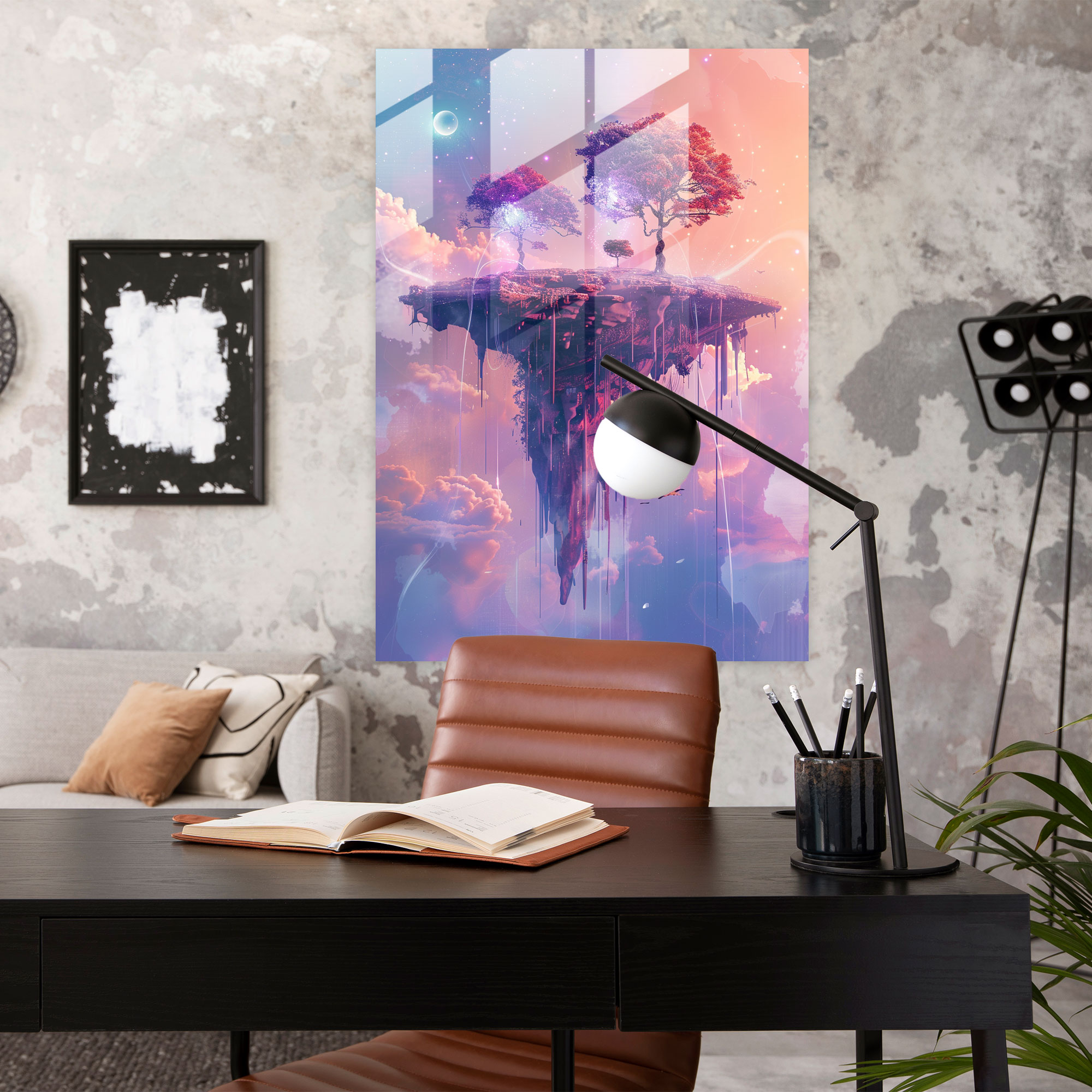 Futurism Glass Print - Futurism, Modern Art, Home Decoration, Glass Wall Art