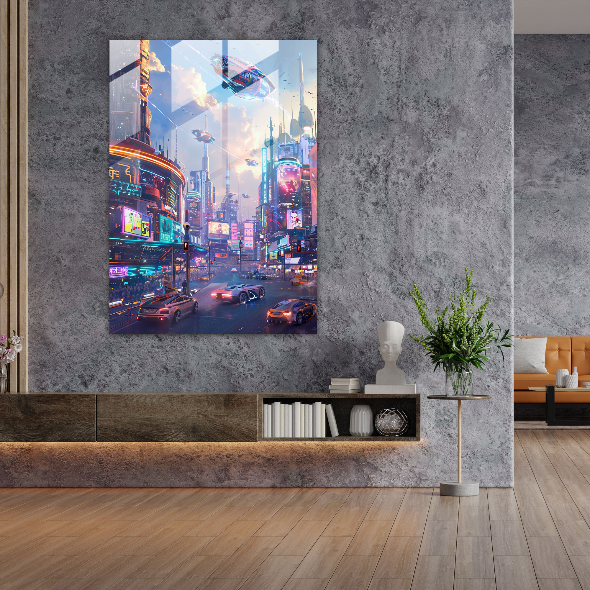 Futurism Glass Wall Art - Futurism, Futurism Art Style, Home Decoration, Modern Art