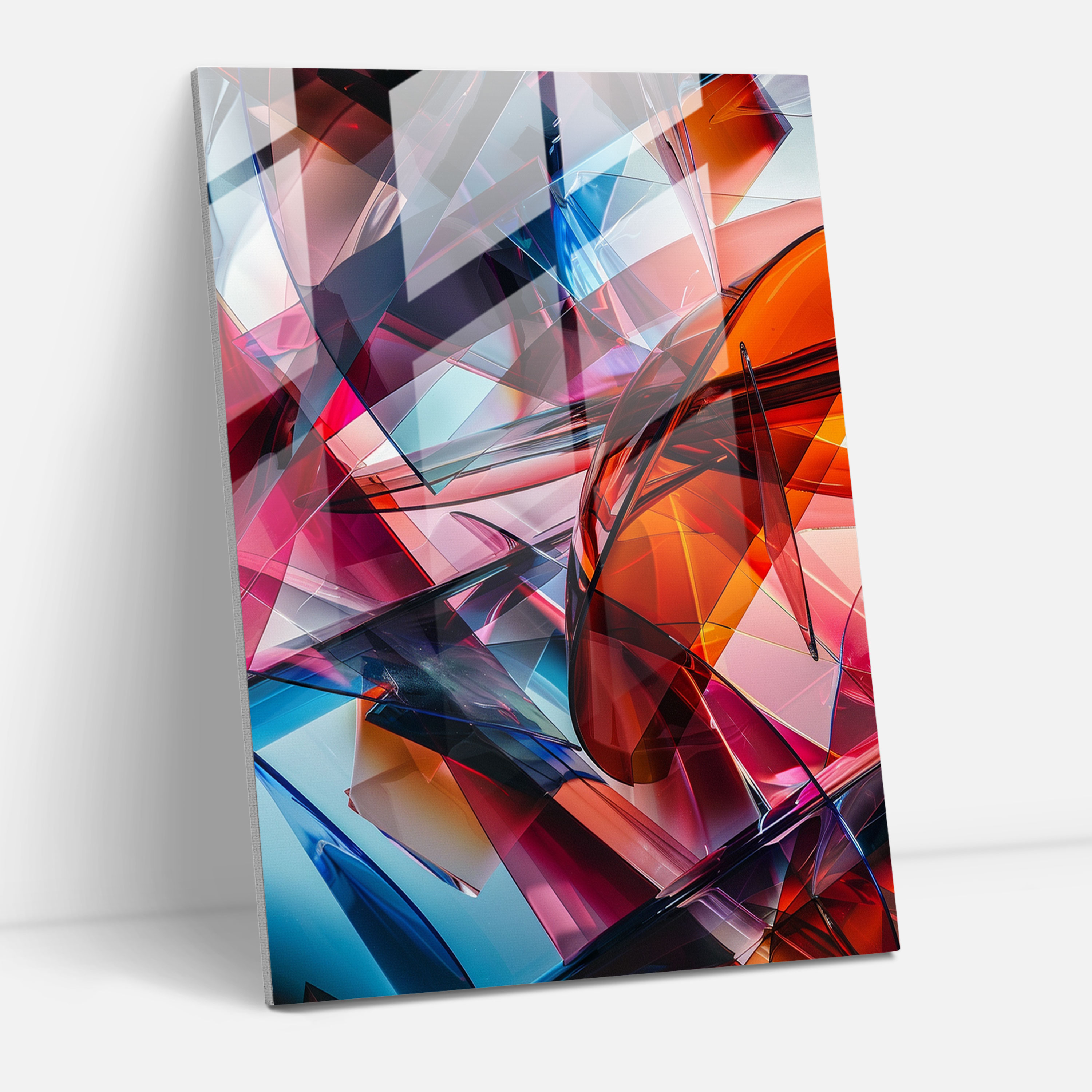 Futurism Glass Art - Futuristic Technology And Abstract Shapes - Futurism, Futurism Art Style, Modern Art, Glass Print