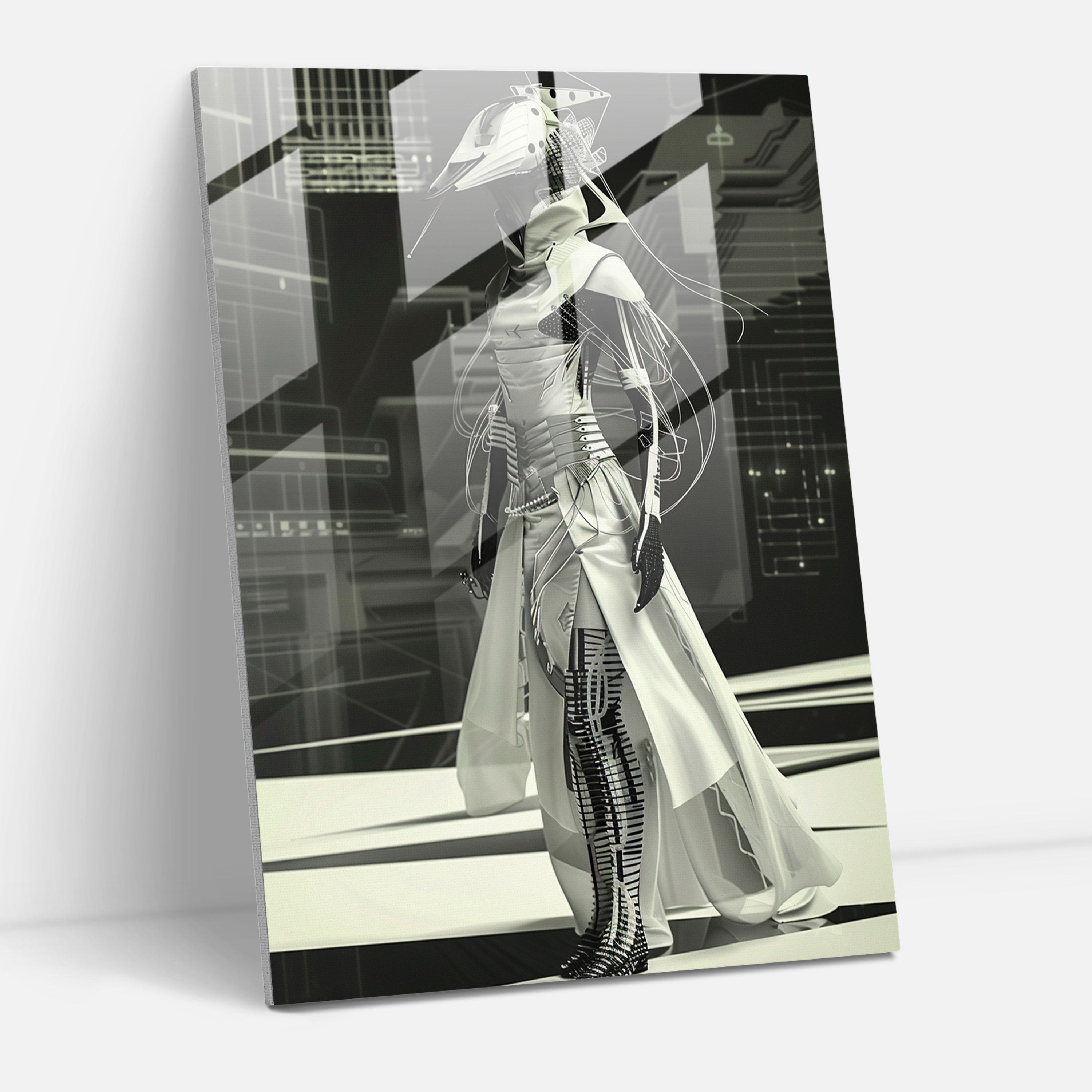 Futurism Glass Wall Art - Fashion Forward - Futurism, Glass Wall Art, Futurism Art Style, Wall Decoration