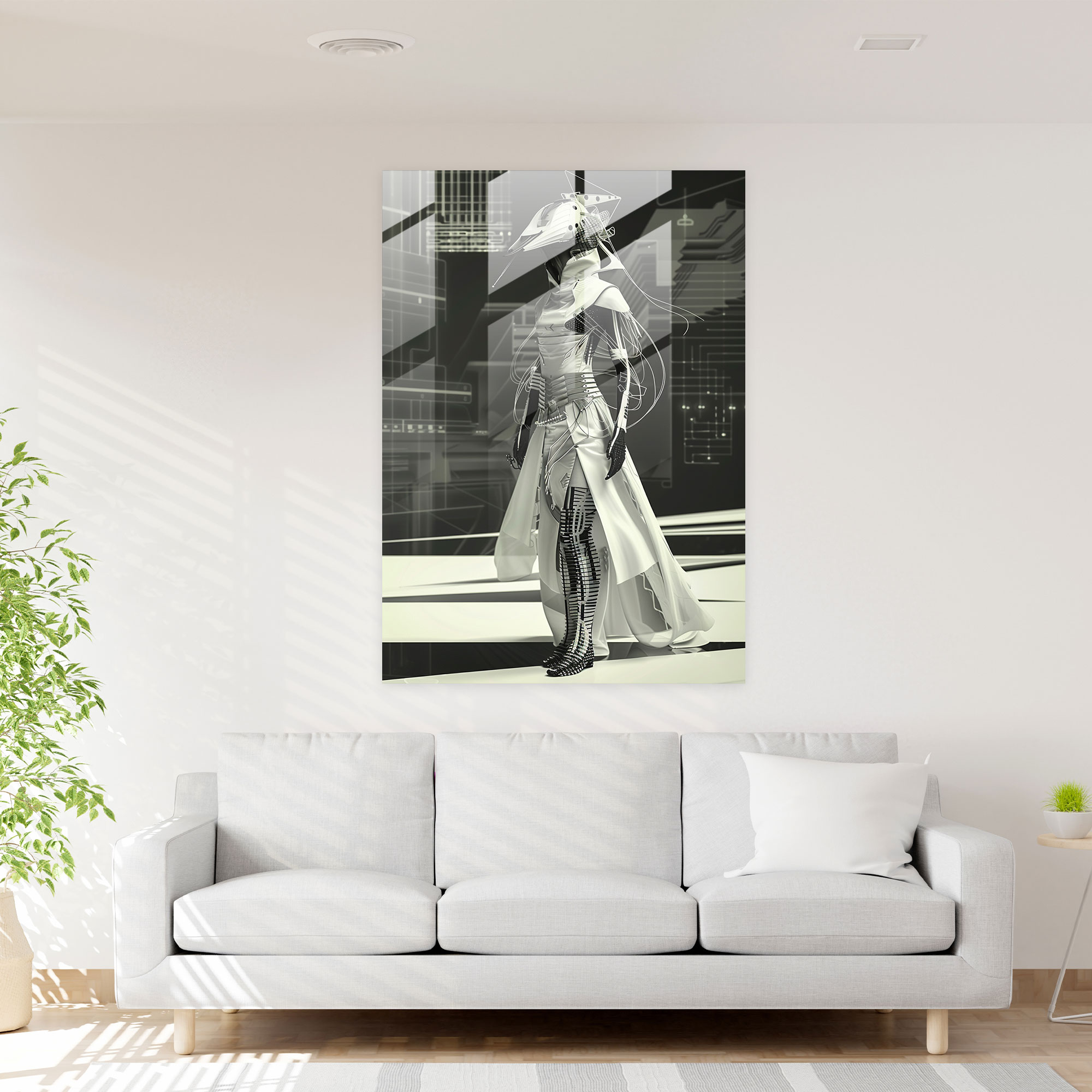 Futurism Glass Wall Art - Fashion Forward - Futurism, Glass Wall Art, Futurism Art Style, Wall Decoration
