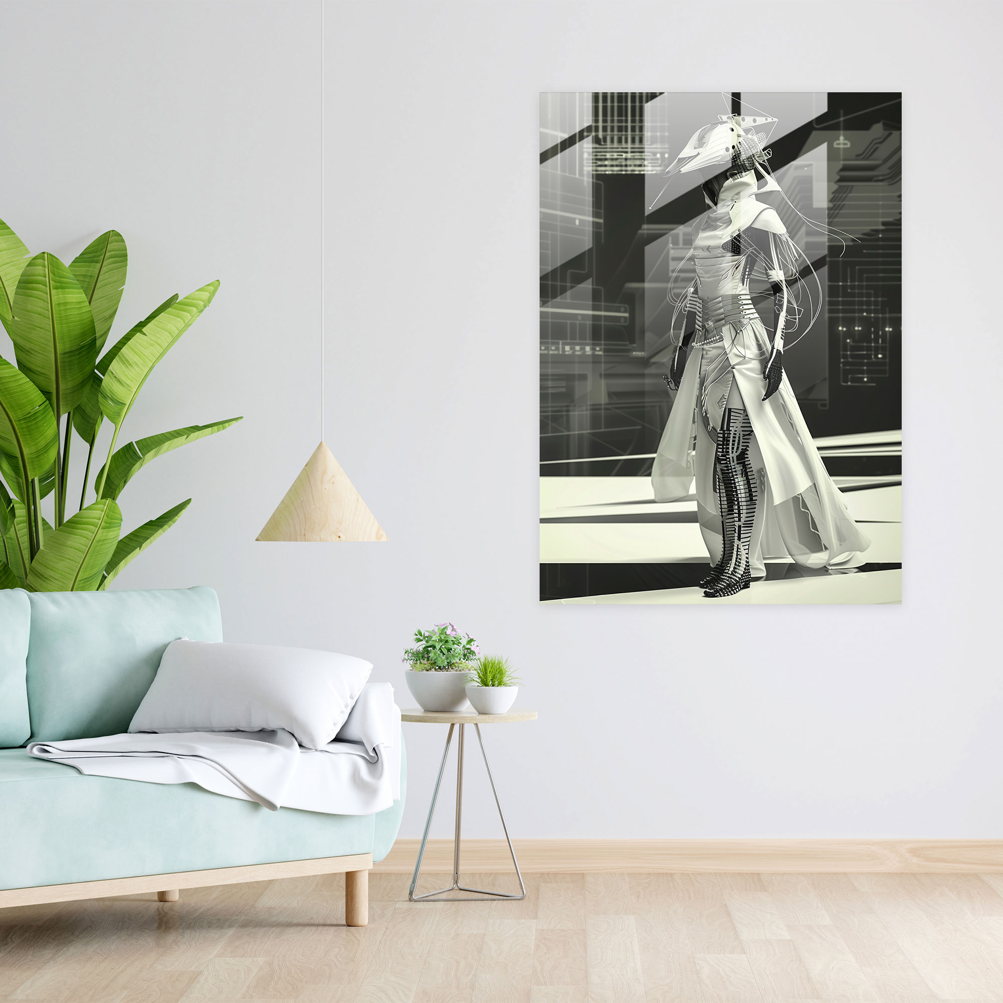 Futurism Glass Wall Art - Fashion Forward - Futurism, Glass Wall Art, Futurism Art Style, Wall Decoration