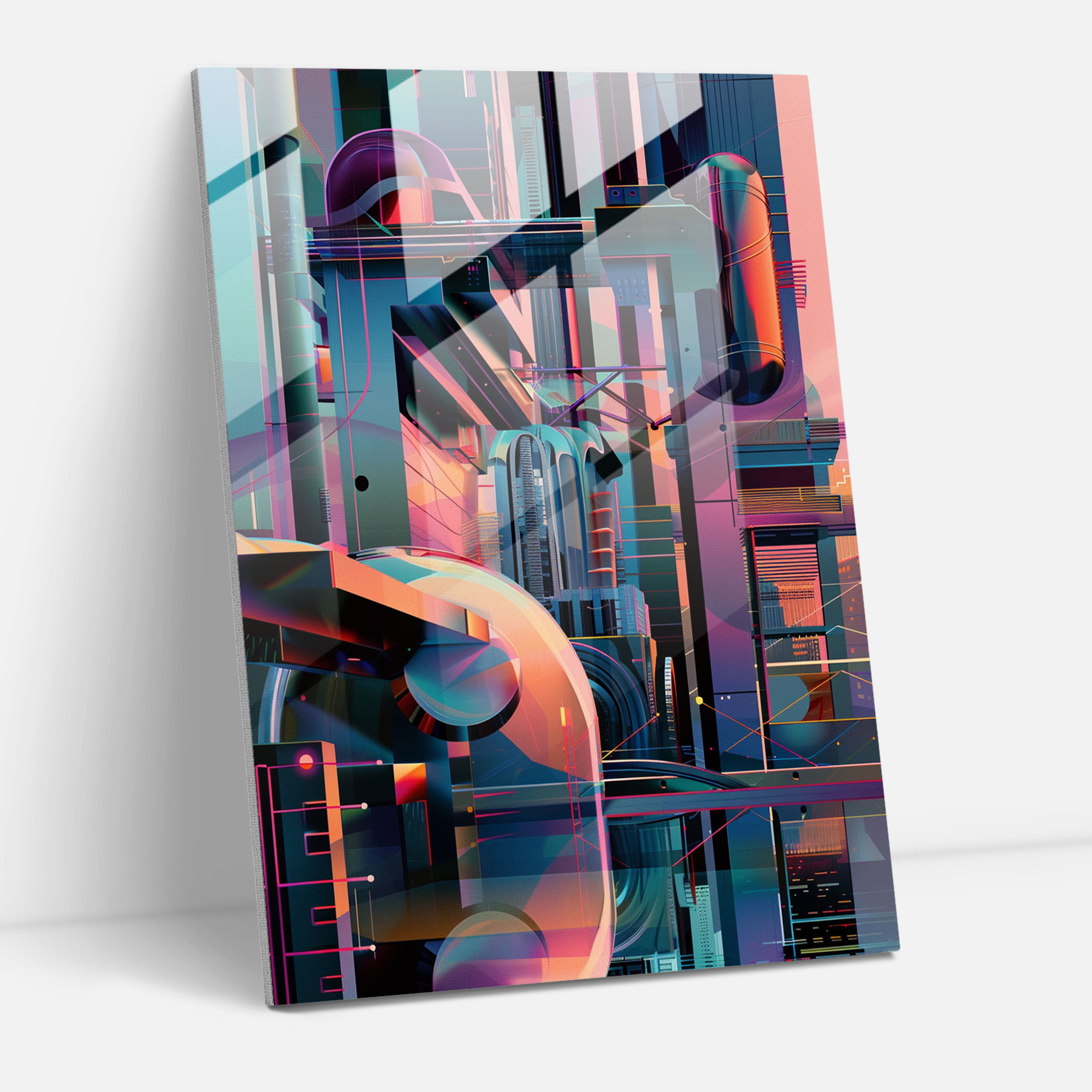 Futurism Glass Print Wall Art - Futurism, Glass Art, Modern Art, Glass Print