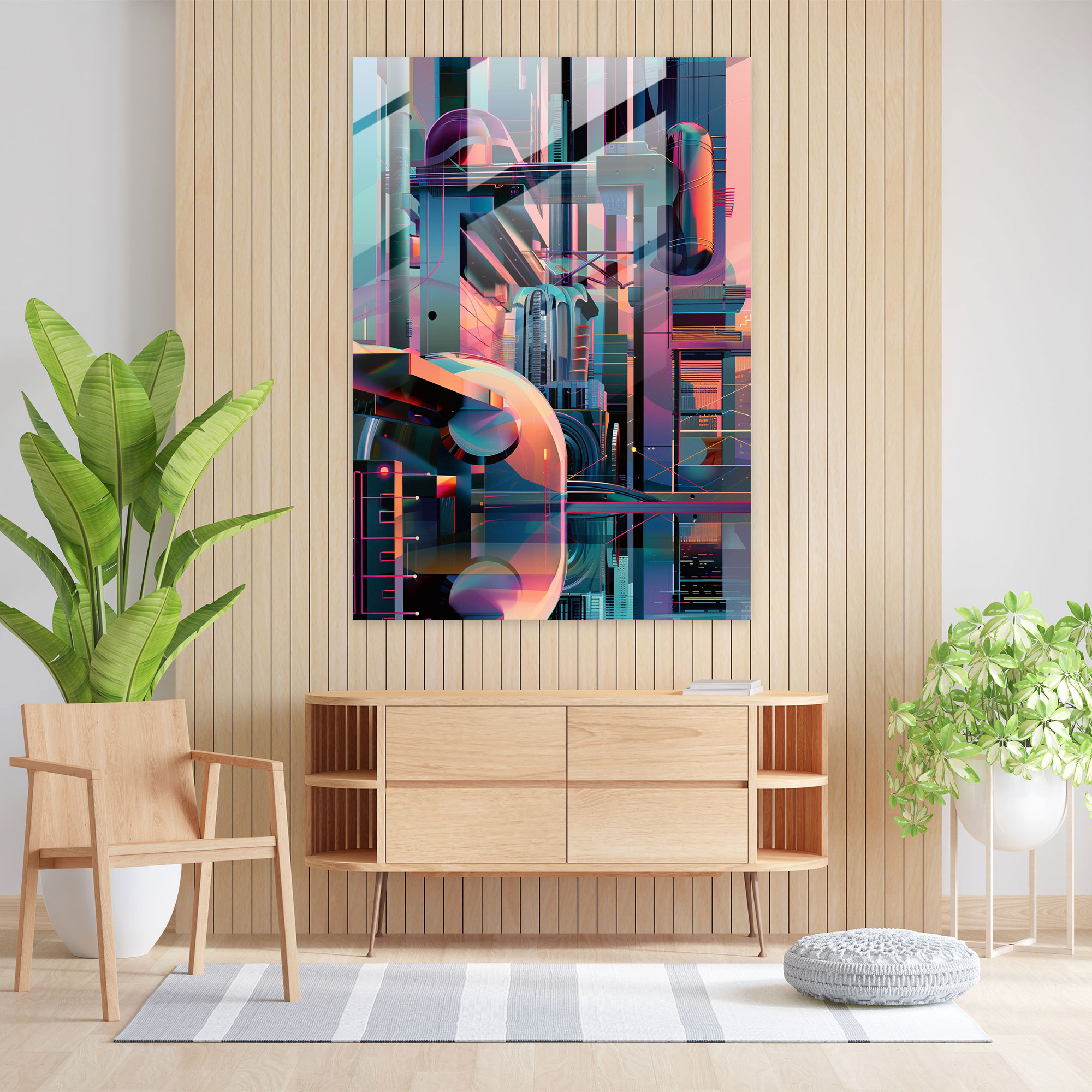 Futurism Glass Print Wall Art - Futurism, Glass Art, Modern Art, Glass Print
