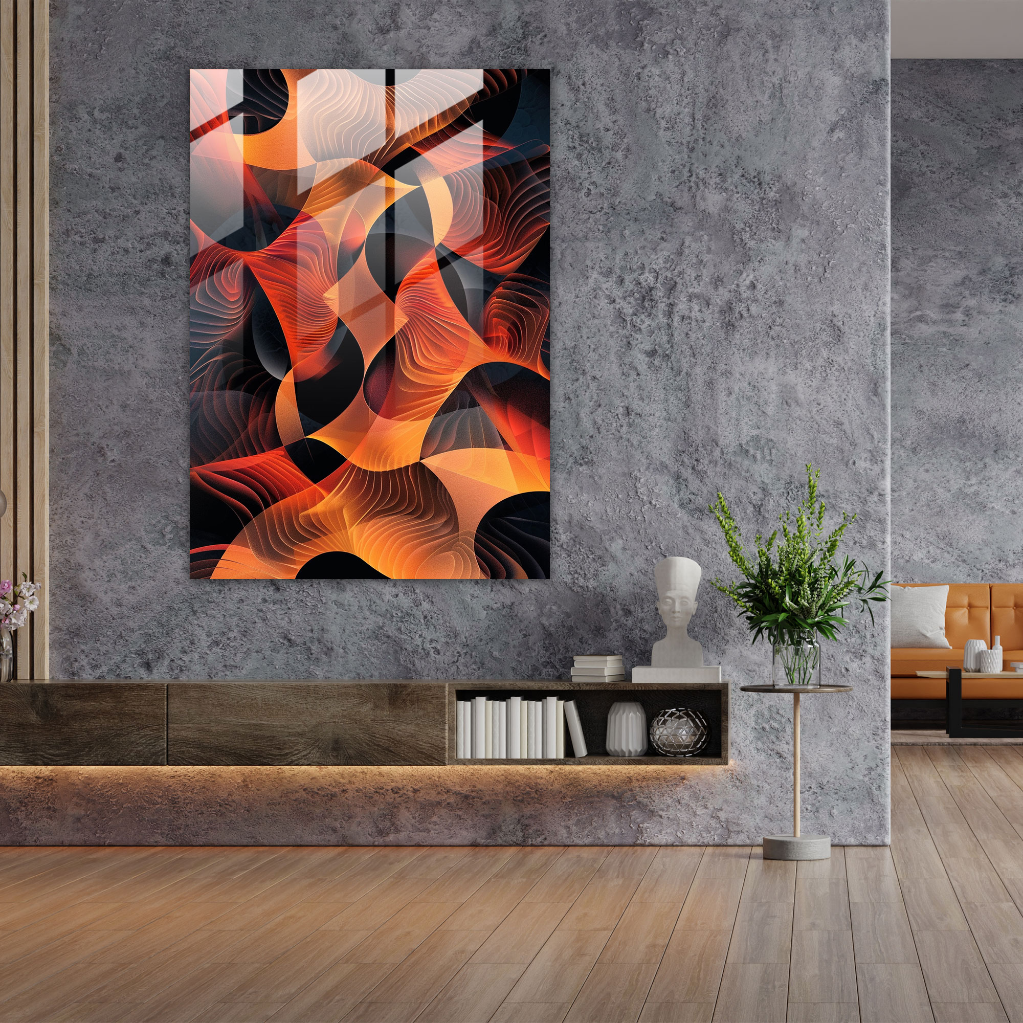 Futurism Glass Wall Art - Futurism, Glass Wall Art, Home Decoration, Futurism Art Style