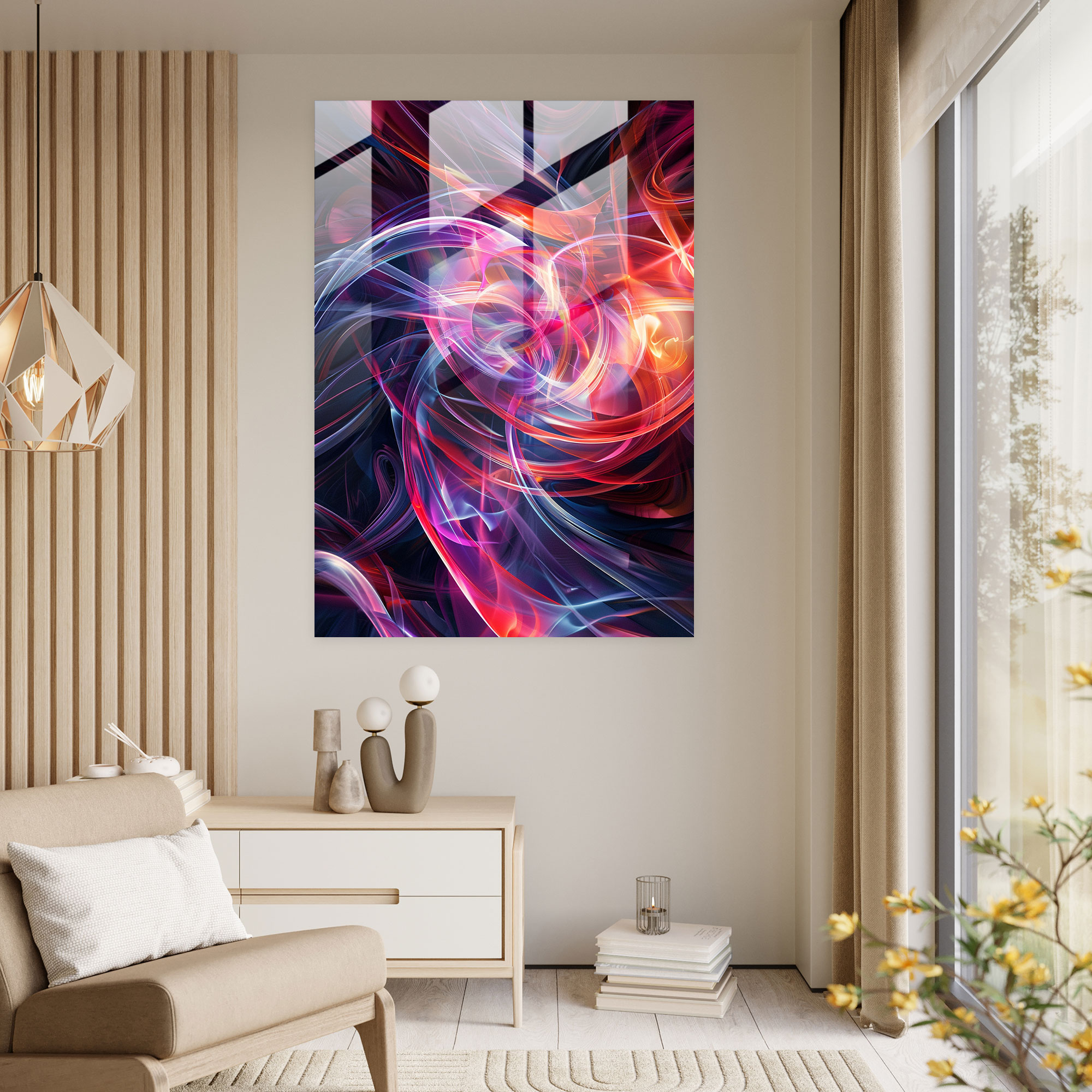 Futurism Glass Wall Art - Futurism, Wall Decoration, Glass Wall Art, Modern Art