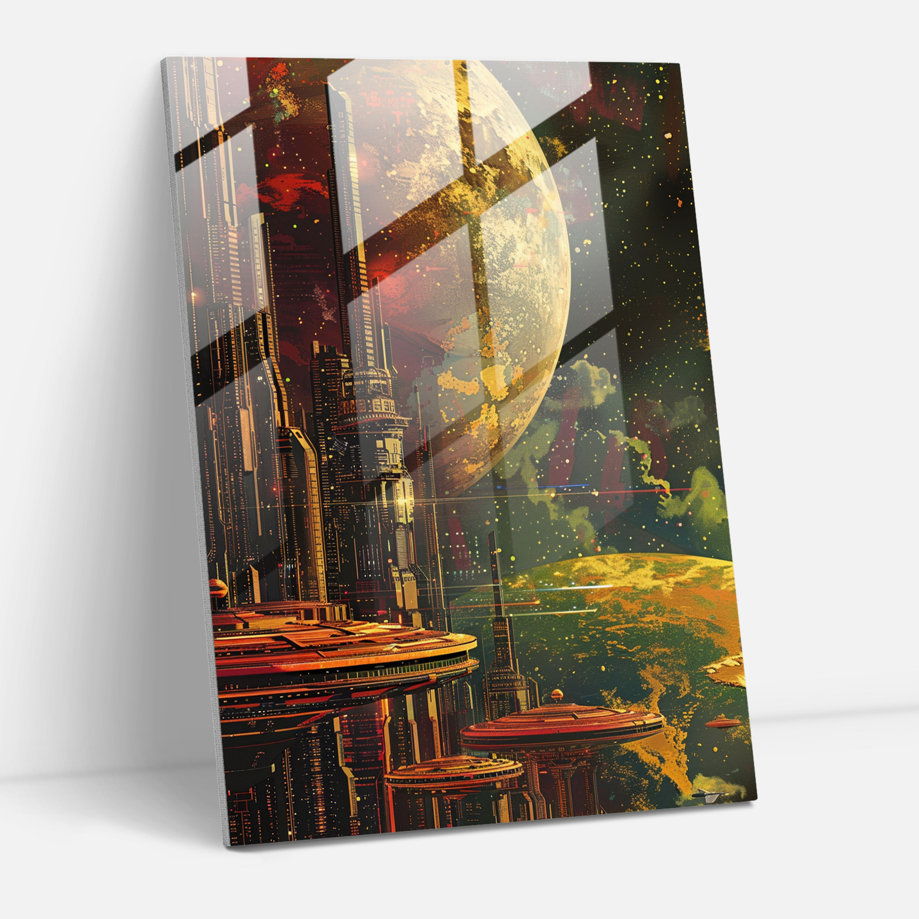 Futurism Glass Print - Futurism, Glass Wall Art, Futurism Art Style, Glass Print