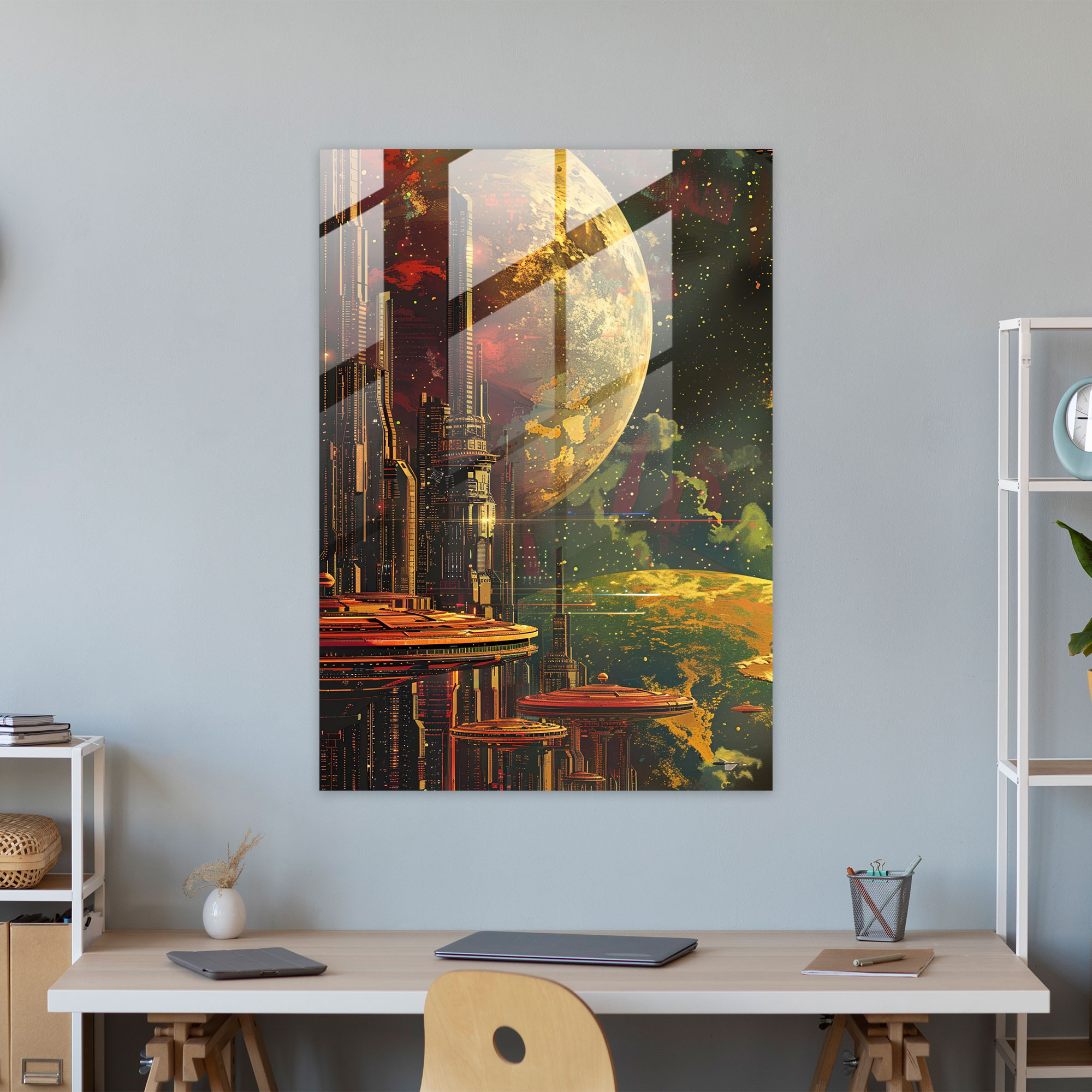 Futurism Glass Print - Futurism, Glass Wall Art, Futurism Art Style, Glass Print