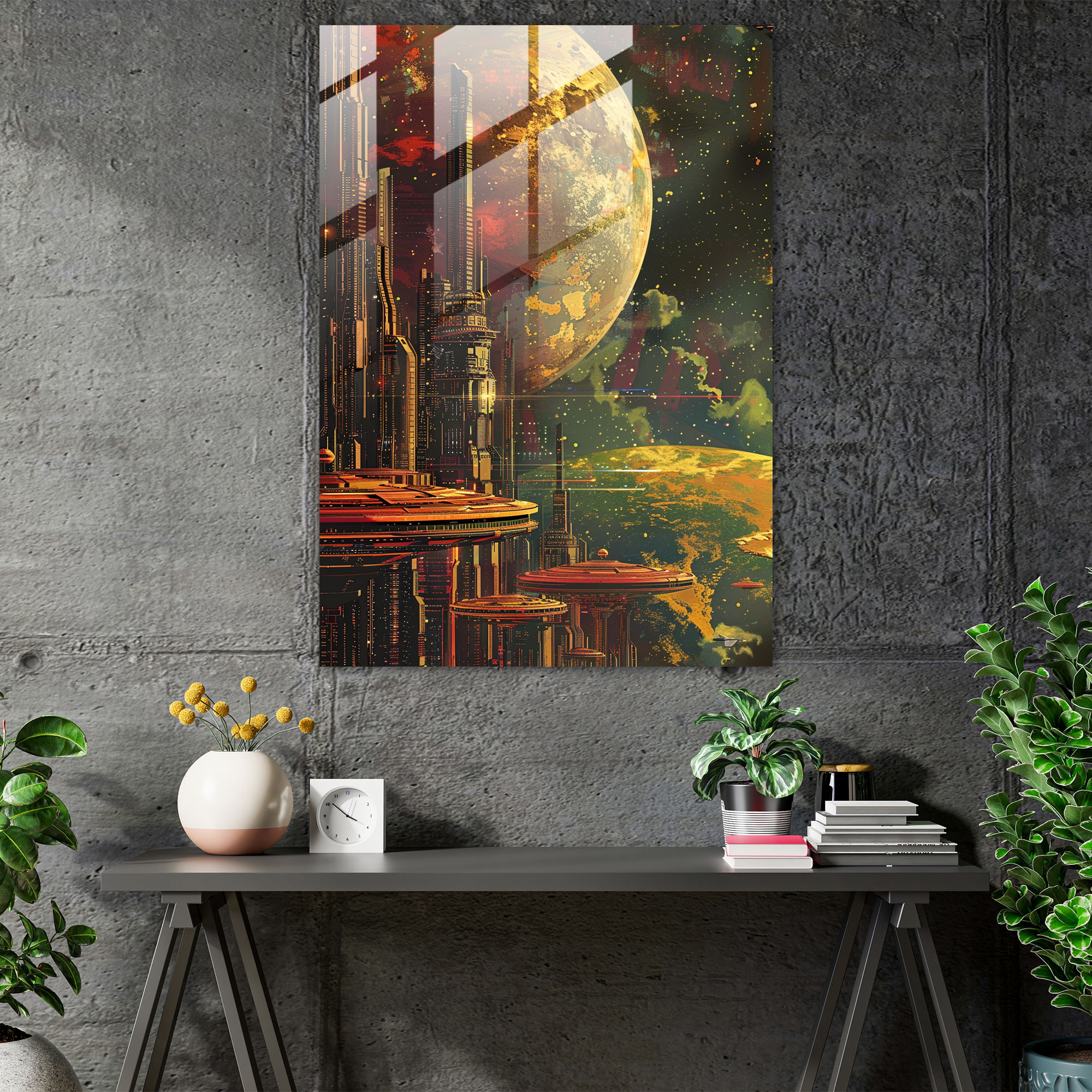 Futurism Glass Print - Futurism, Glass Wall Art, Futurism Art Style, Glass Print