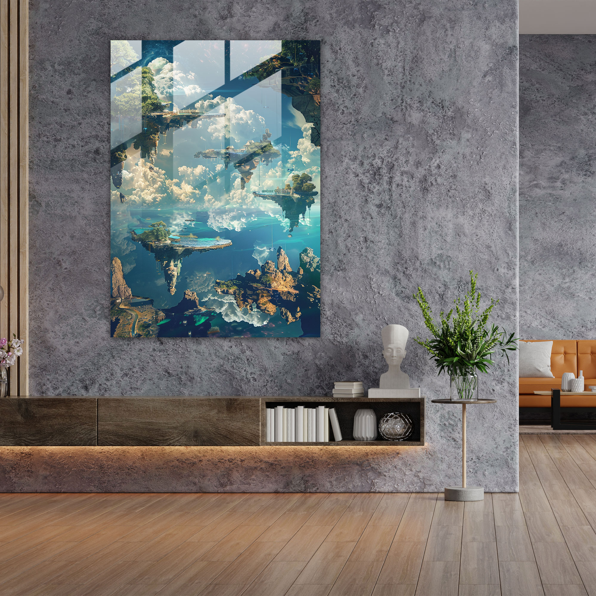Futurism Glass Wall Art - Futurism, Home Decoration, Glass Art, Glass Wall Art