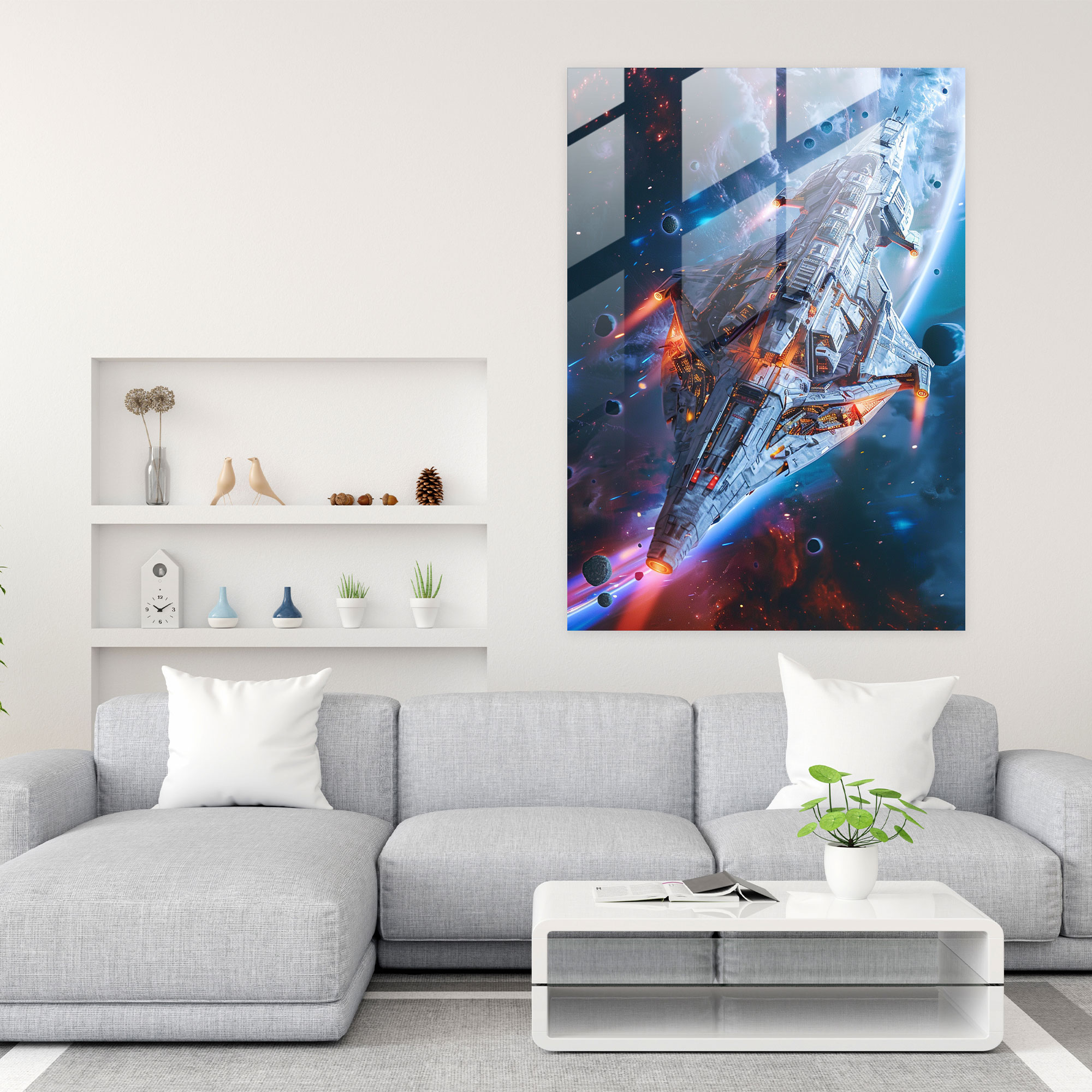 Futurism Wall Decoration - Futurism, Glass Print, Futurism Art Style, Modern Art