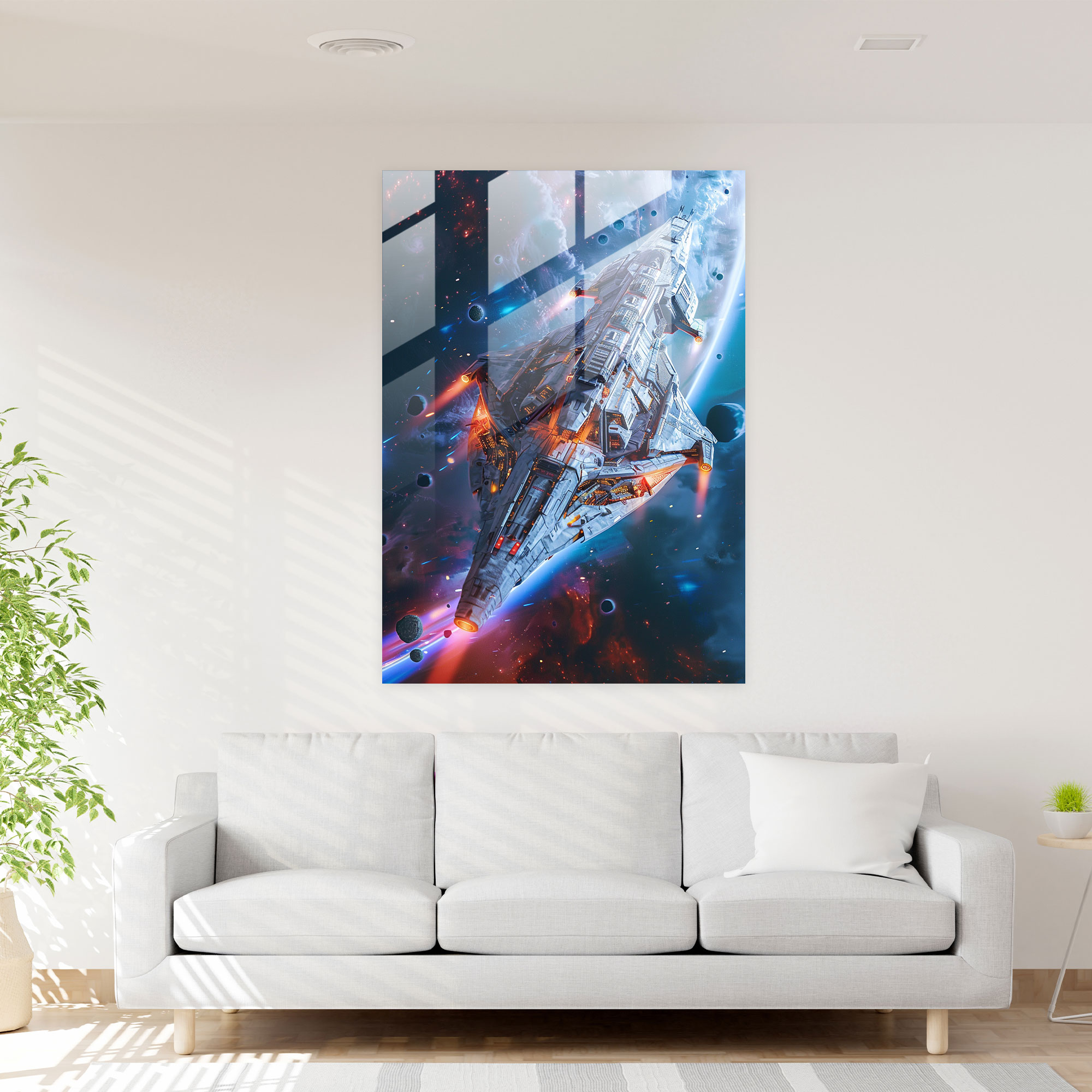 Futurism Wall Decoration - Futurism, Glass Print, Futurism Art Style, Modern Art