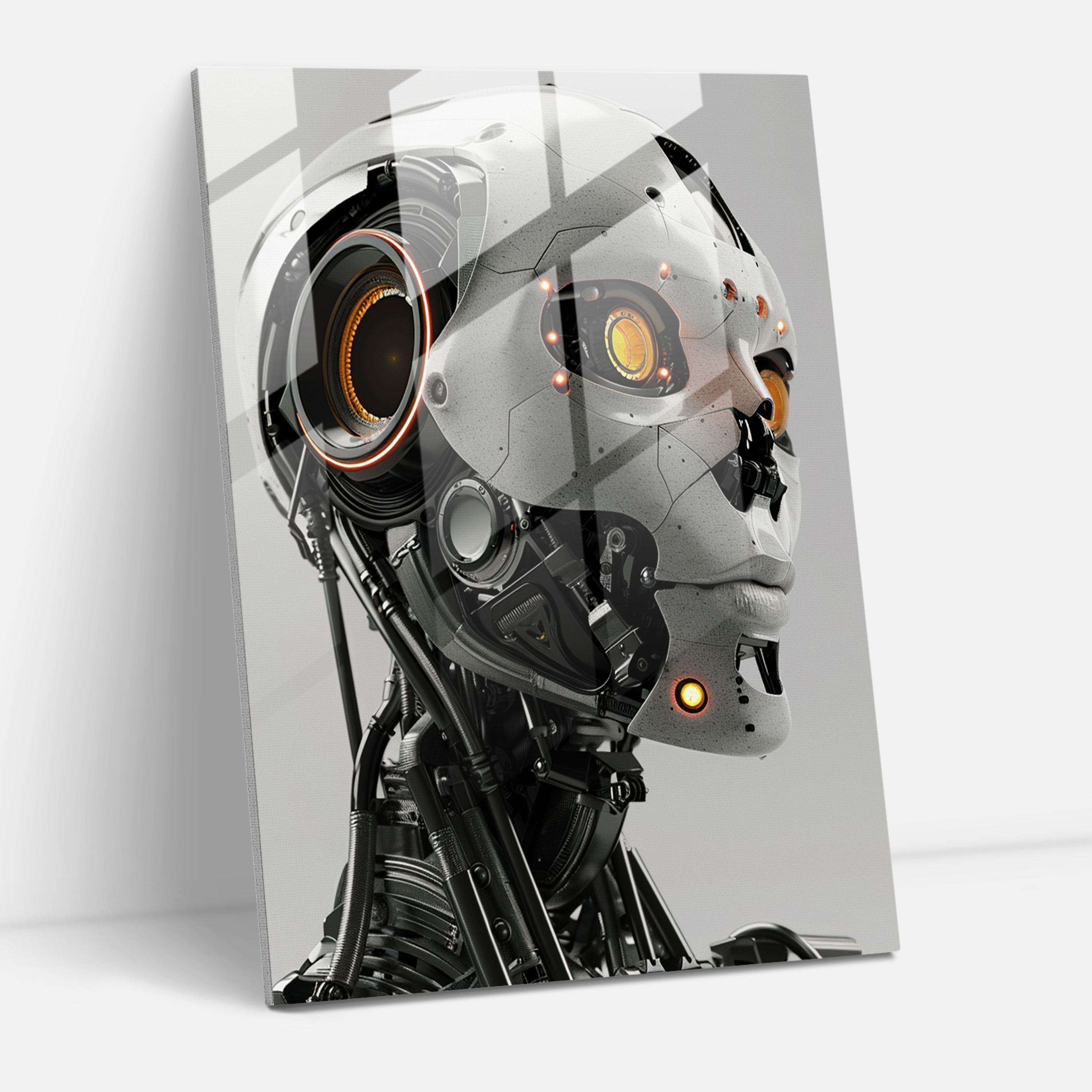 Futurism Art Style Home Decoration - Metallic Robot - Futurism, Futurism Art Style, Wall Decoration, Robot