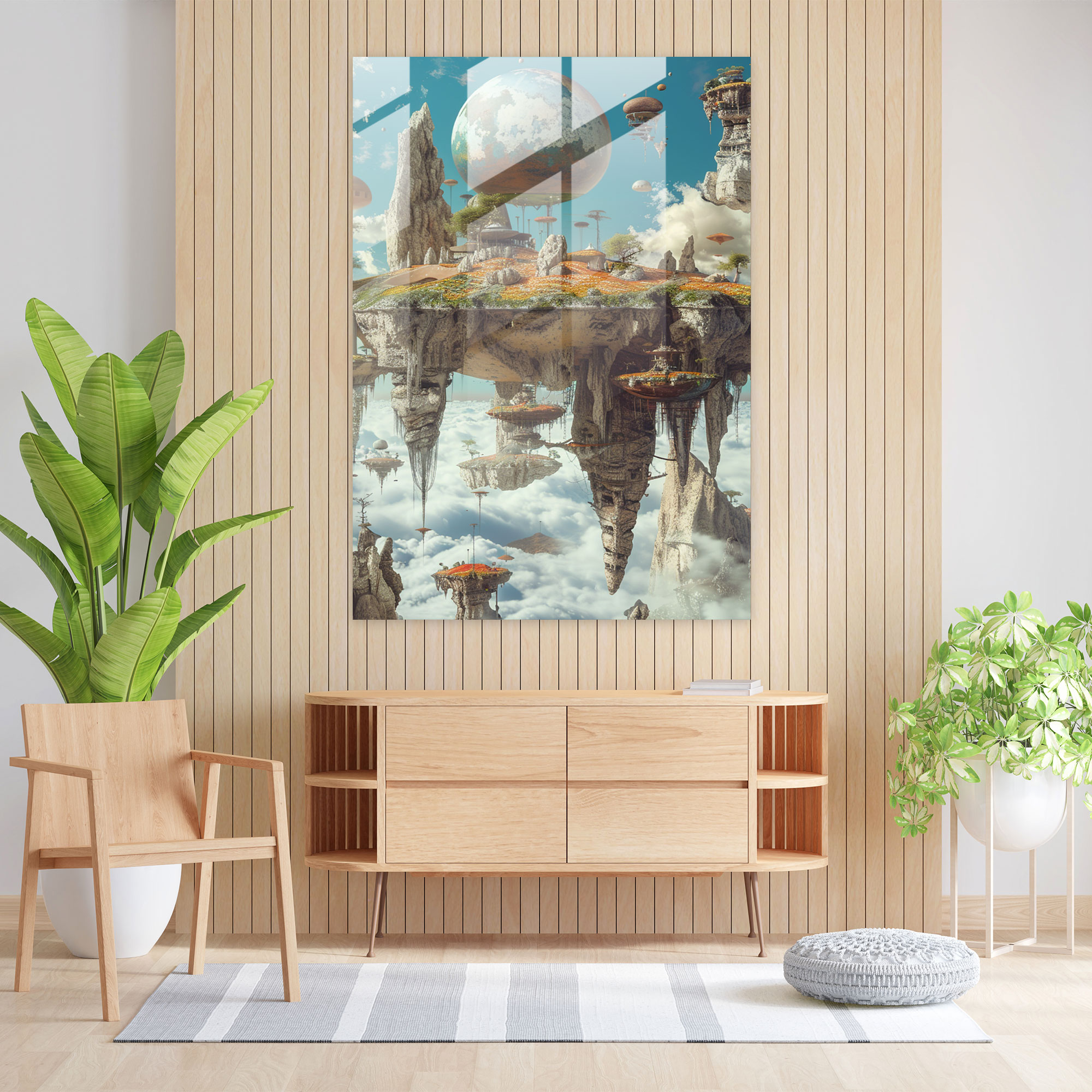 Futurism Art Style Modern Art - Surreal Landscape - Futurism, Wall Decoration, Glass Art, Futurism Art Style