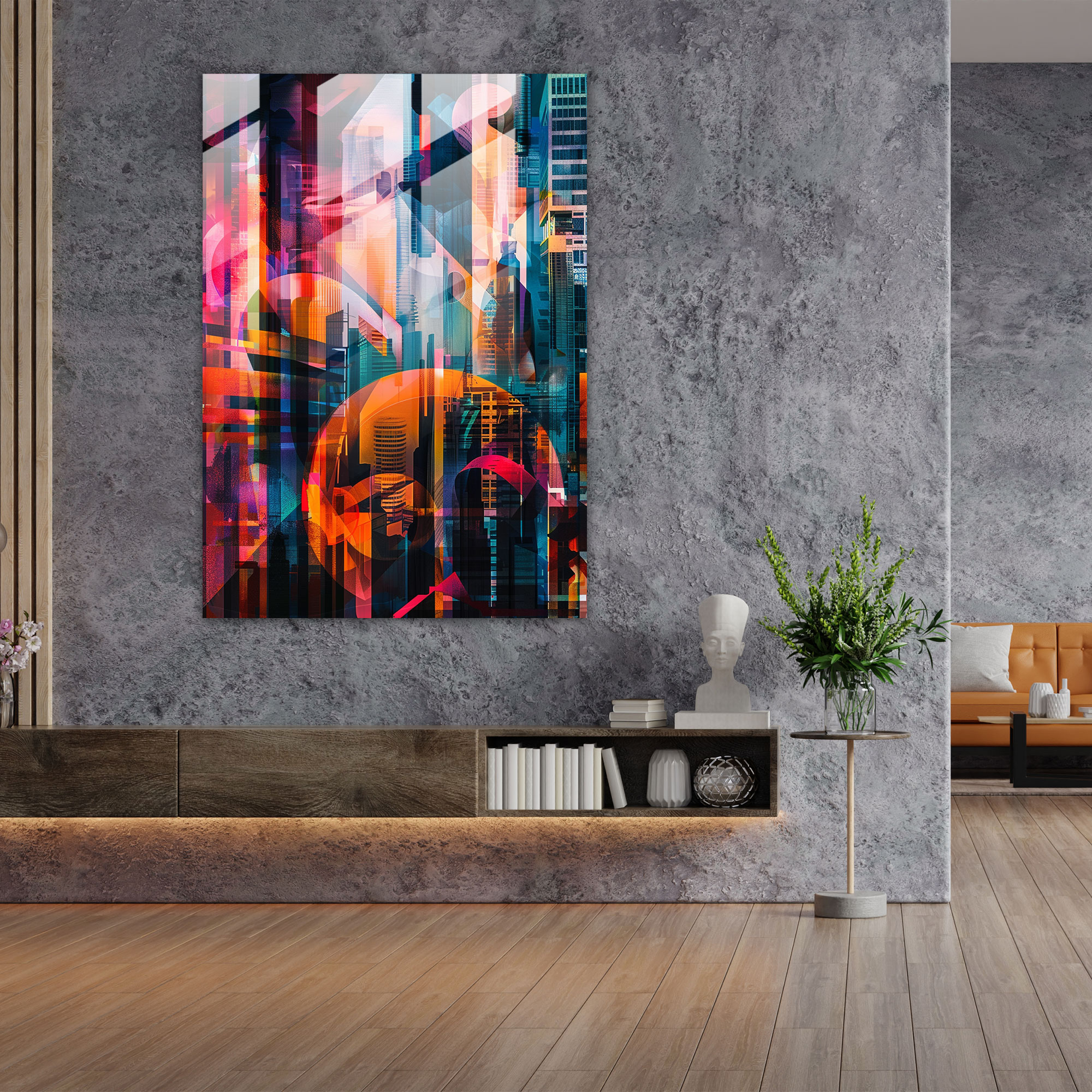 Futurism Art Style Glass Print - Futurism, Glass Print, Home Decoration, Modern Art