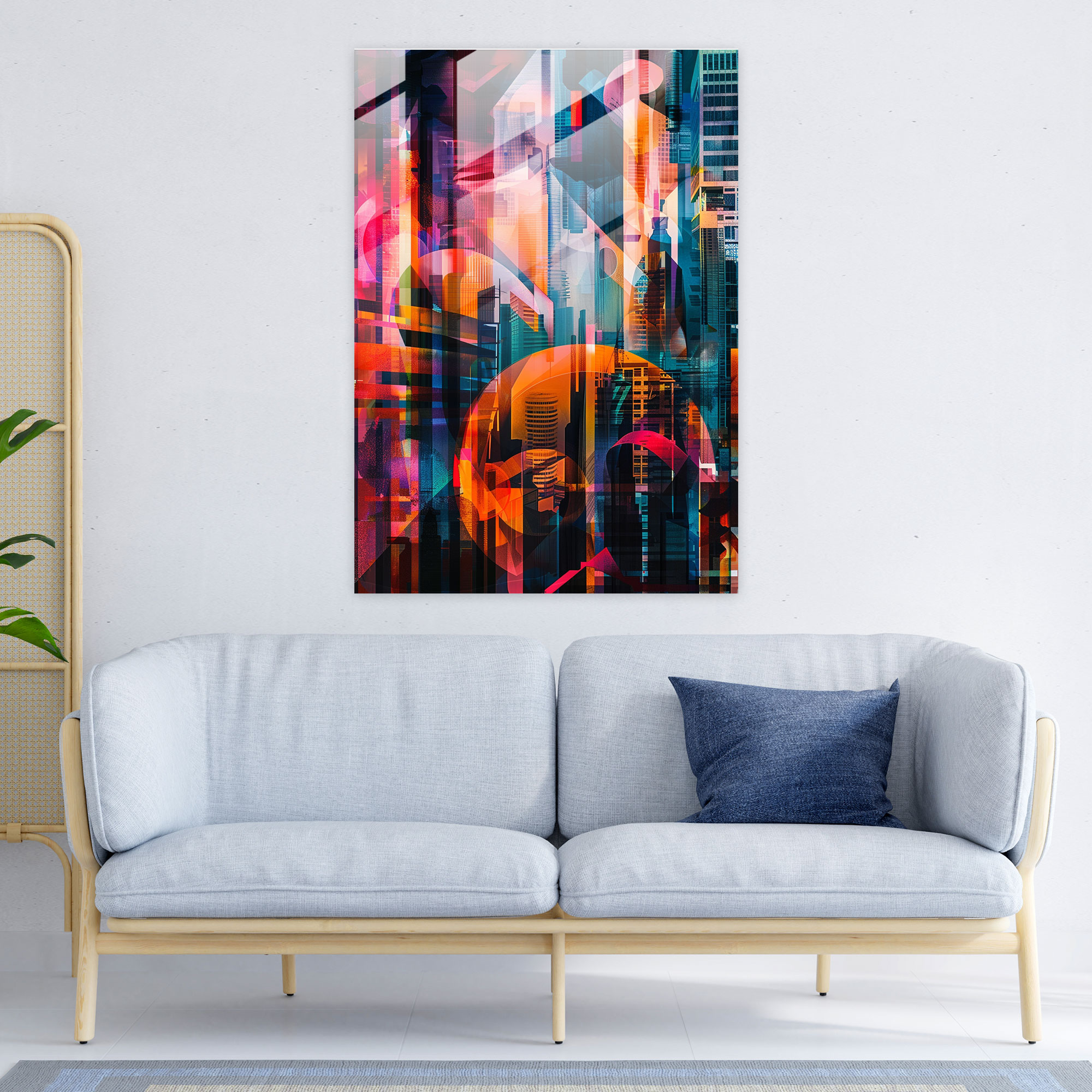 Futurism Art Style Glass Print - Futurism, Glass Print, Home Decoration, Modern Art