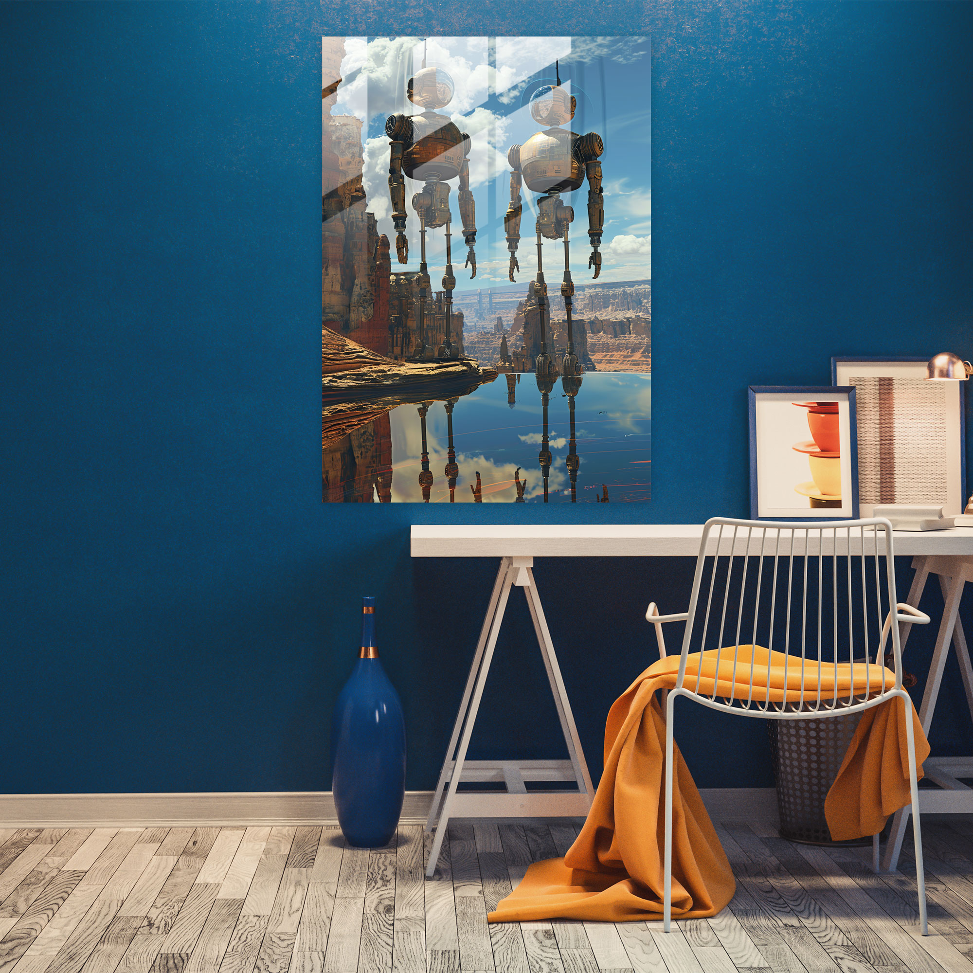 Futurism Art Style Glass Wall Art - Futurism, Modern Art, Wall Decoration, Glass Wall Art