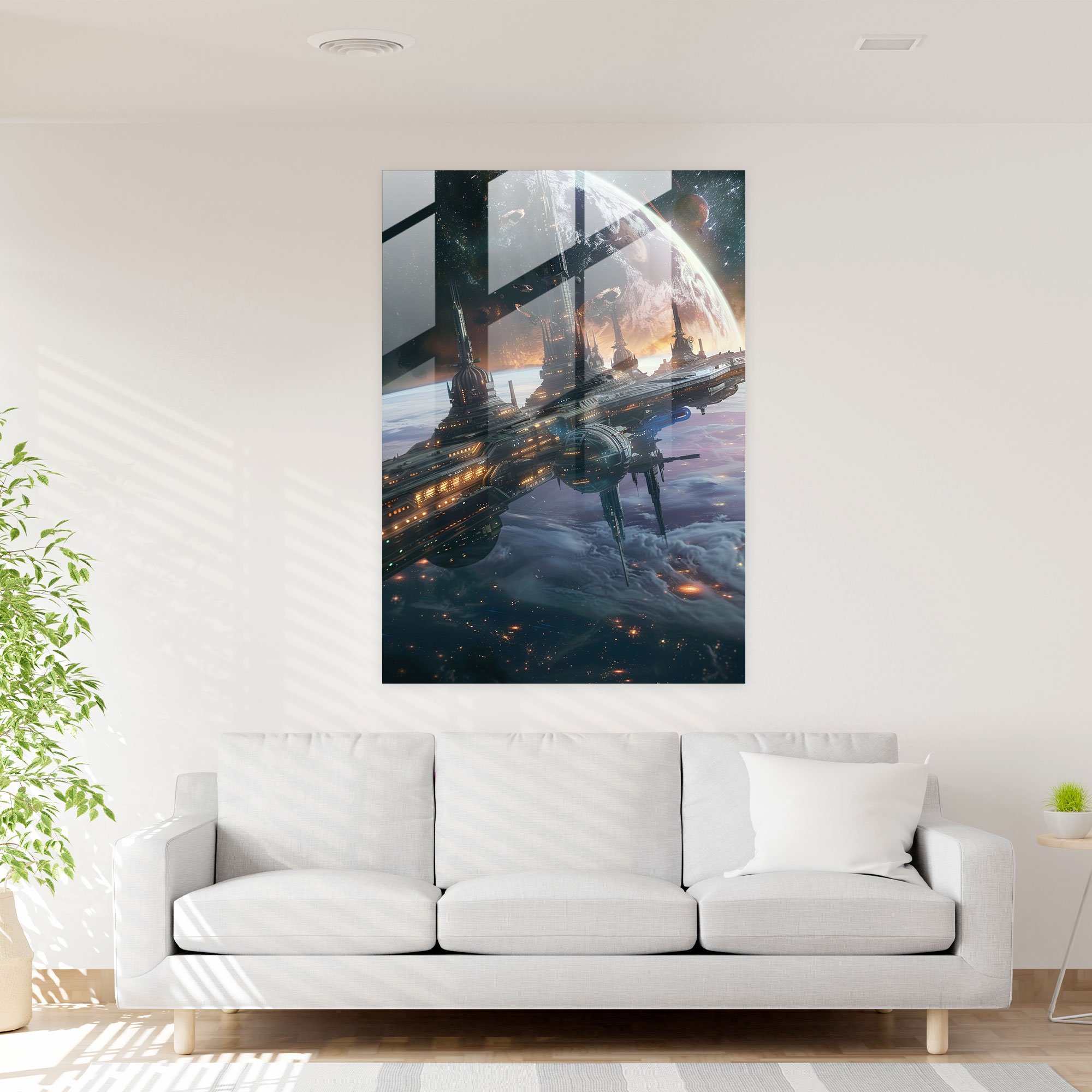 Futurism Art Style Glass Print - Futurism, Modern Art, Futurism Art Style, Glass Print