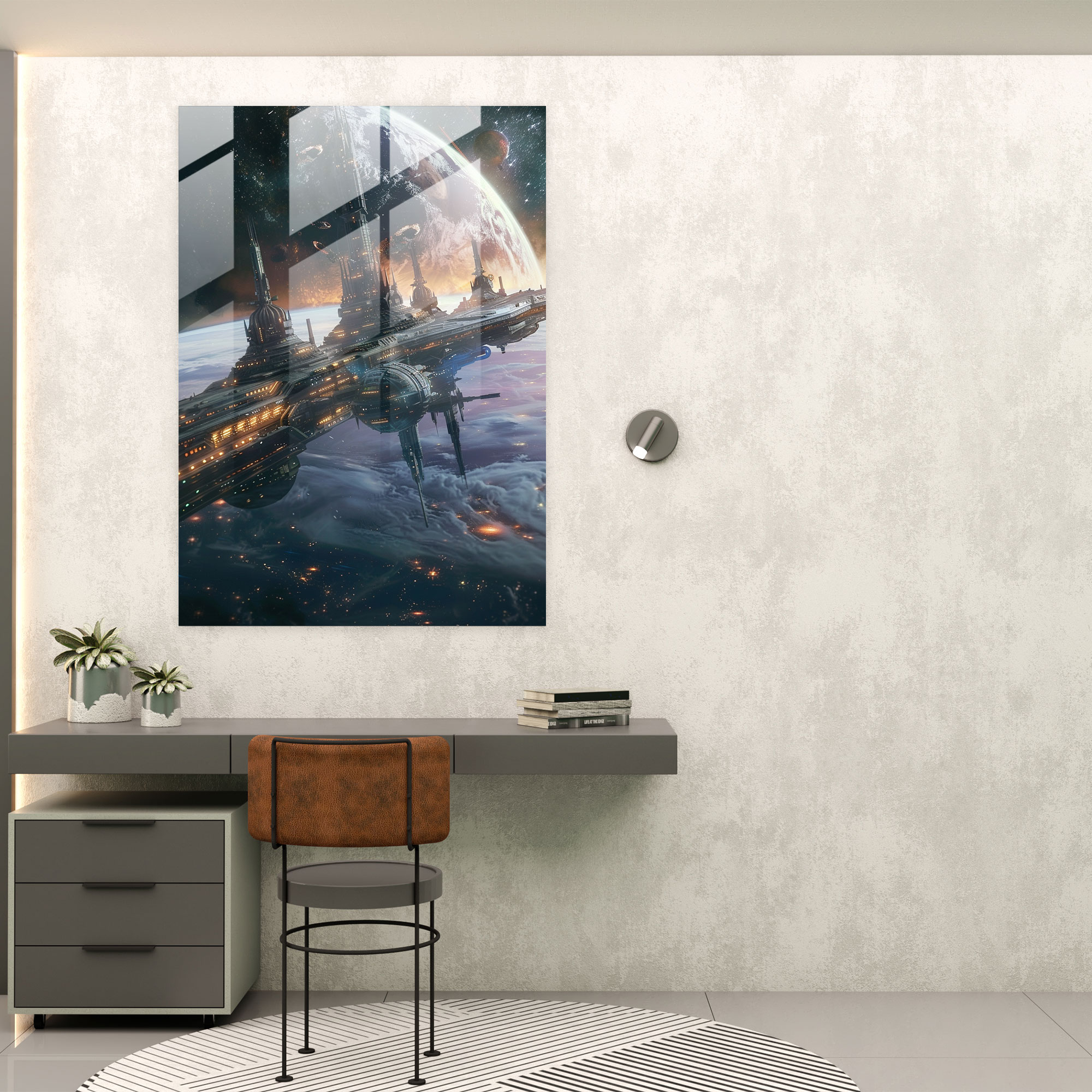 Futurism Art Style Glass Print - Futurism, Modern Art, Futurism Art Style, Glass Print