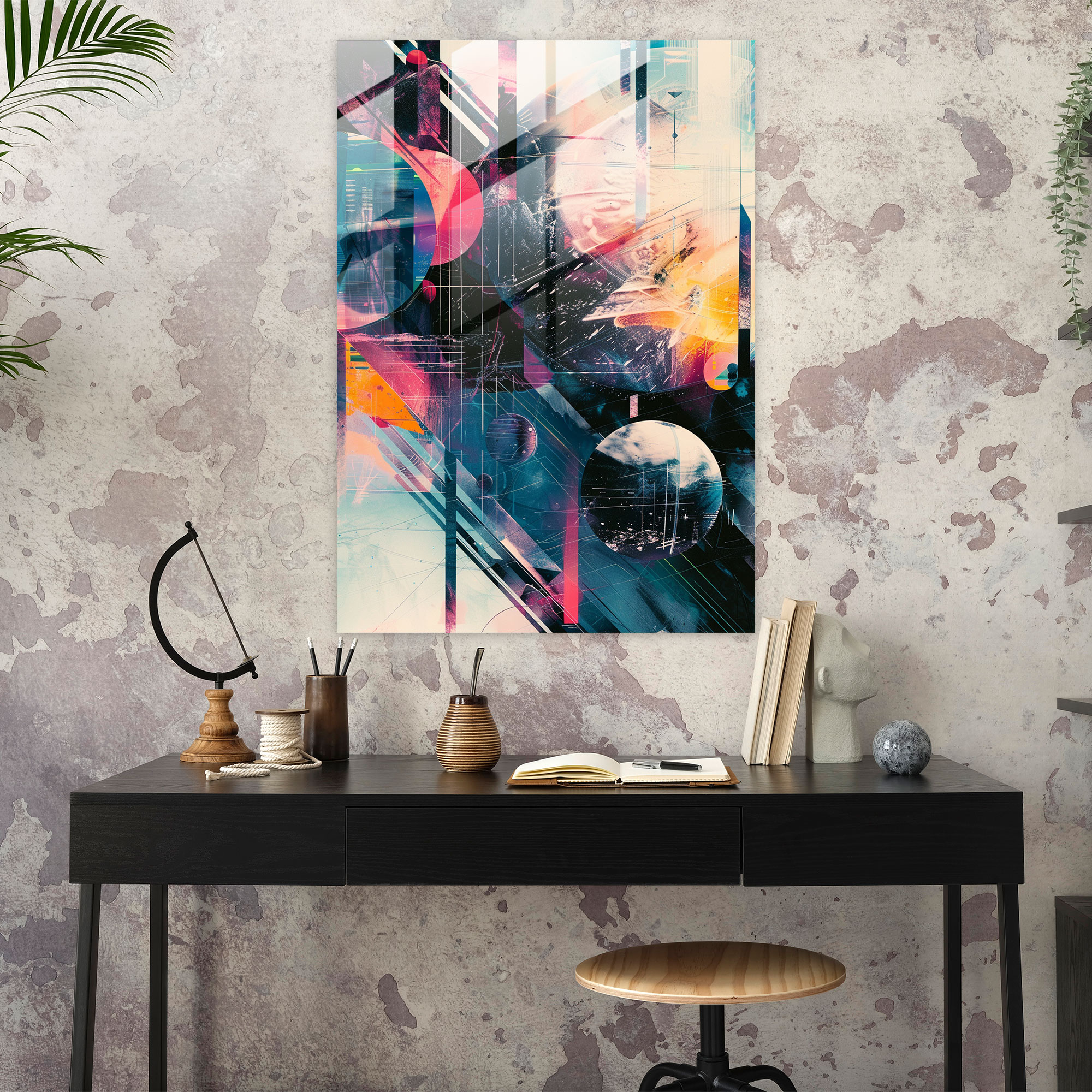 Futurism Art Style Glass Print - Futurism, Futurism Art Style, Modern Art, Home Decoration