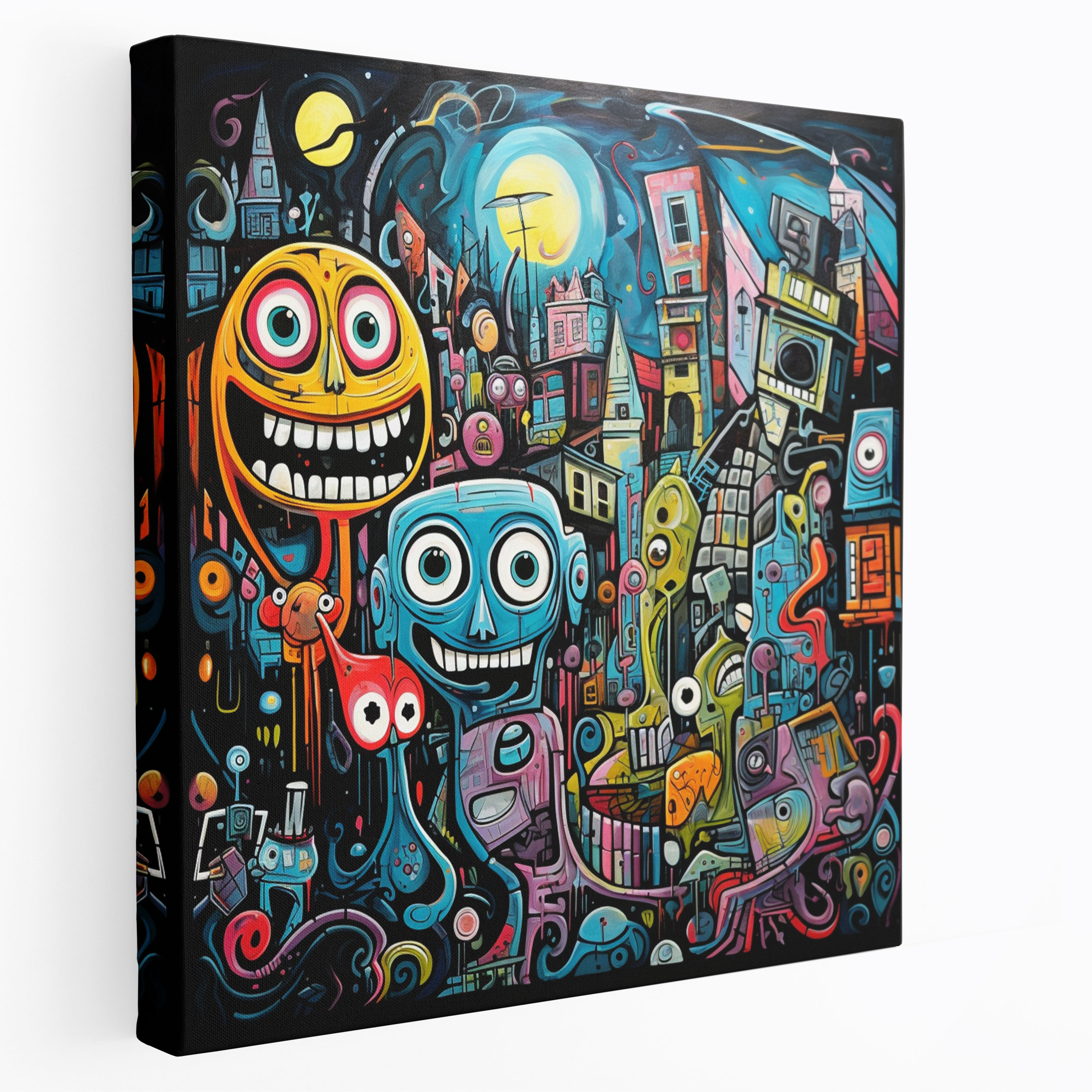Funky Graffiti Canvas Print Wall Art - Funky, Graffiti, Home Decoration, Funky