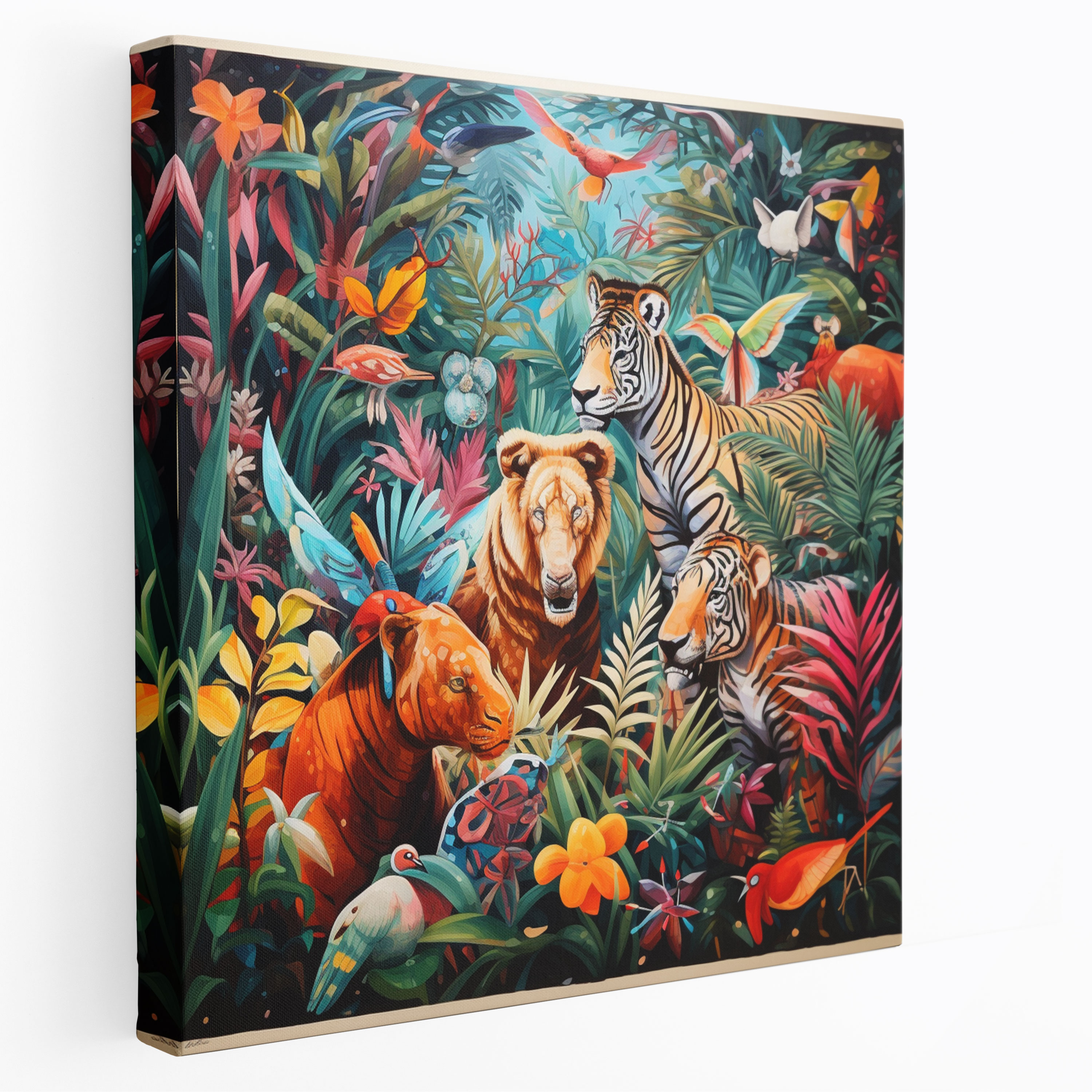 Funky Animal Print Canvas Print Wall Art - Funky, Home Decoration, Wall Decoration, Wall Art