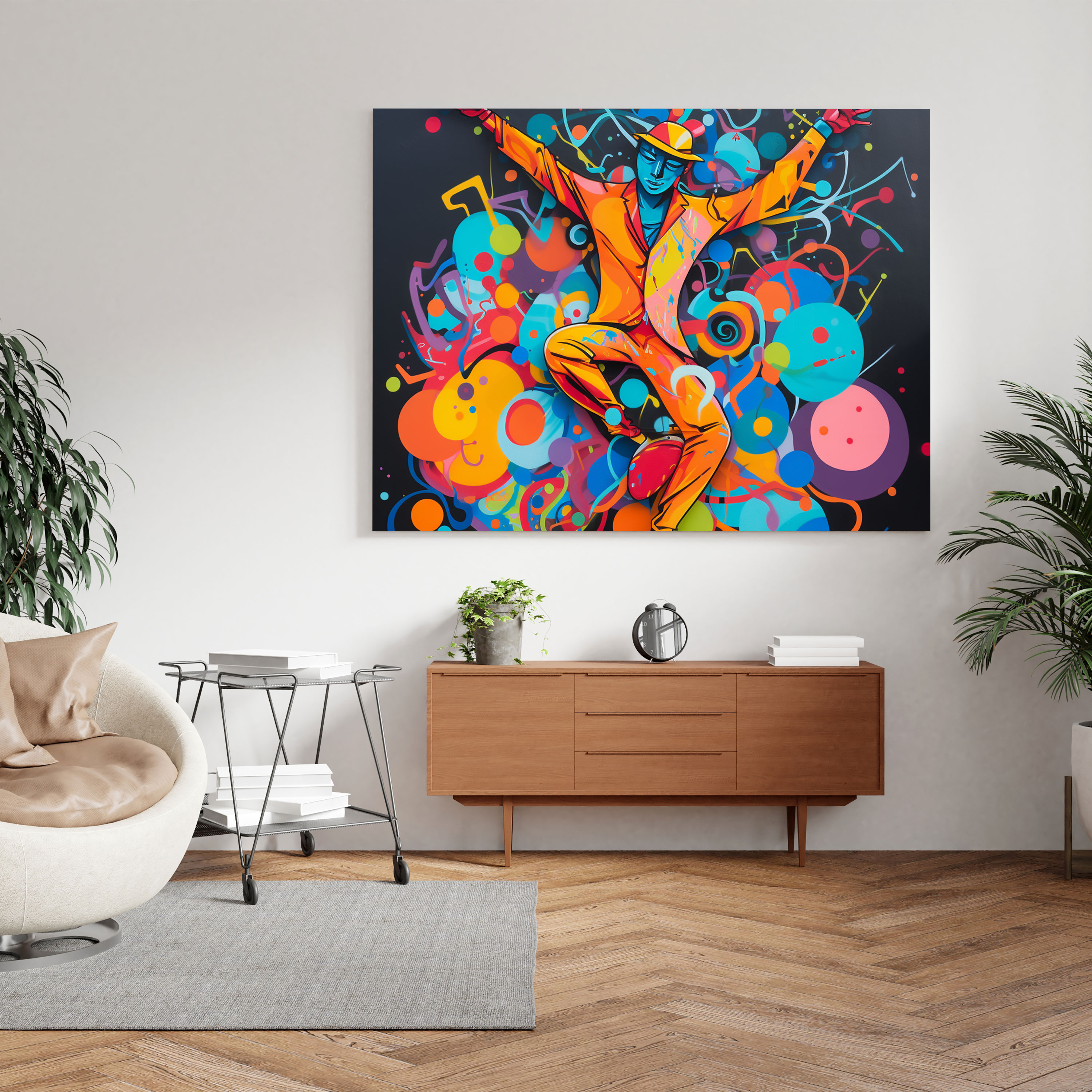 Funky Graffiti Canvas Print - Funky, Edgy, Wall Art, Canvas Wall Art