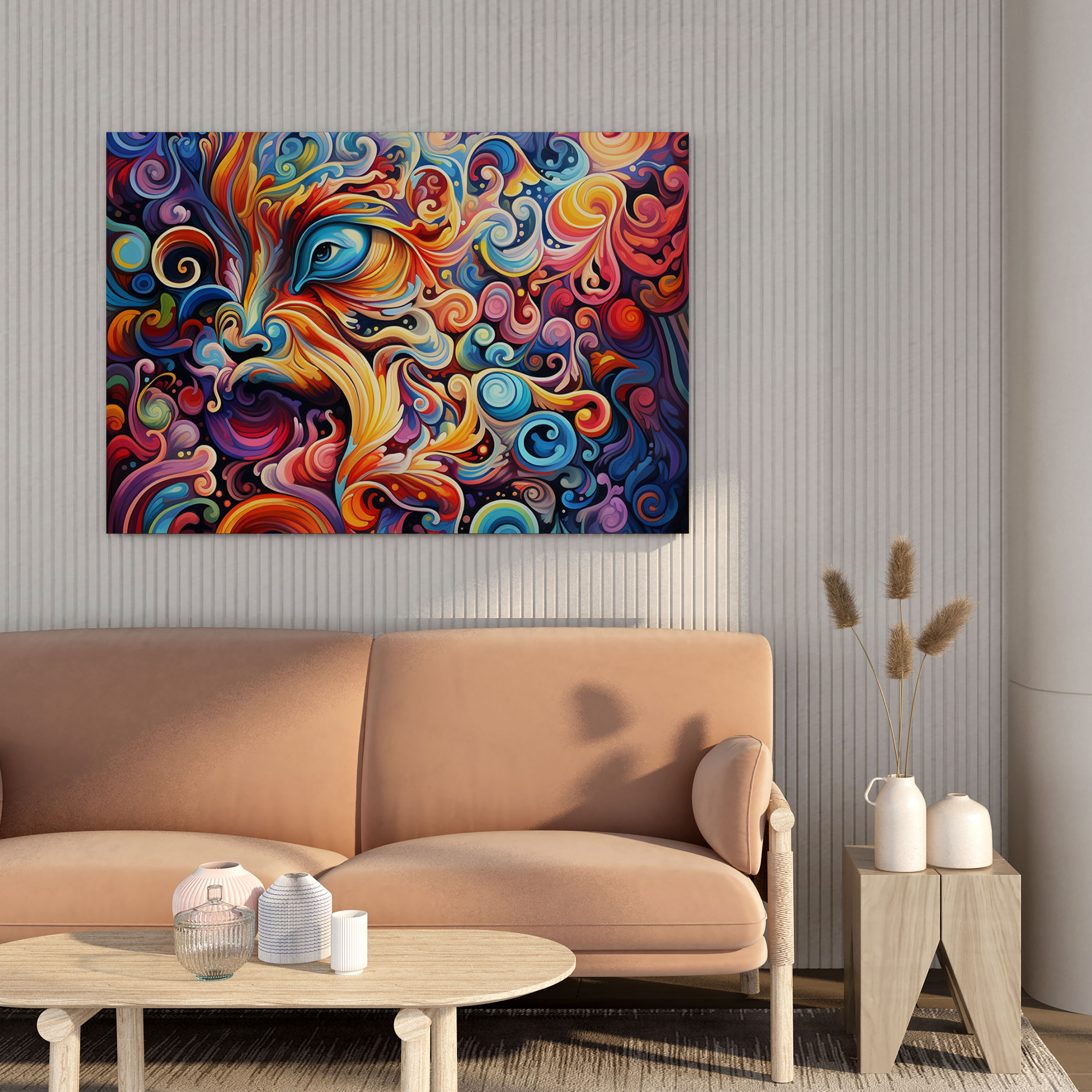 Funky Psychedelic Canvas Print - Funky, Psychedelic, Wall Art, Eye-Catching