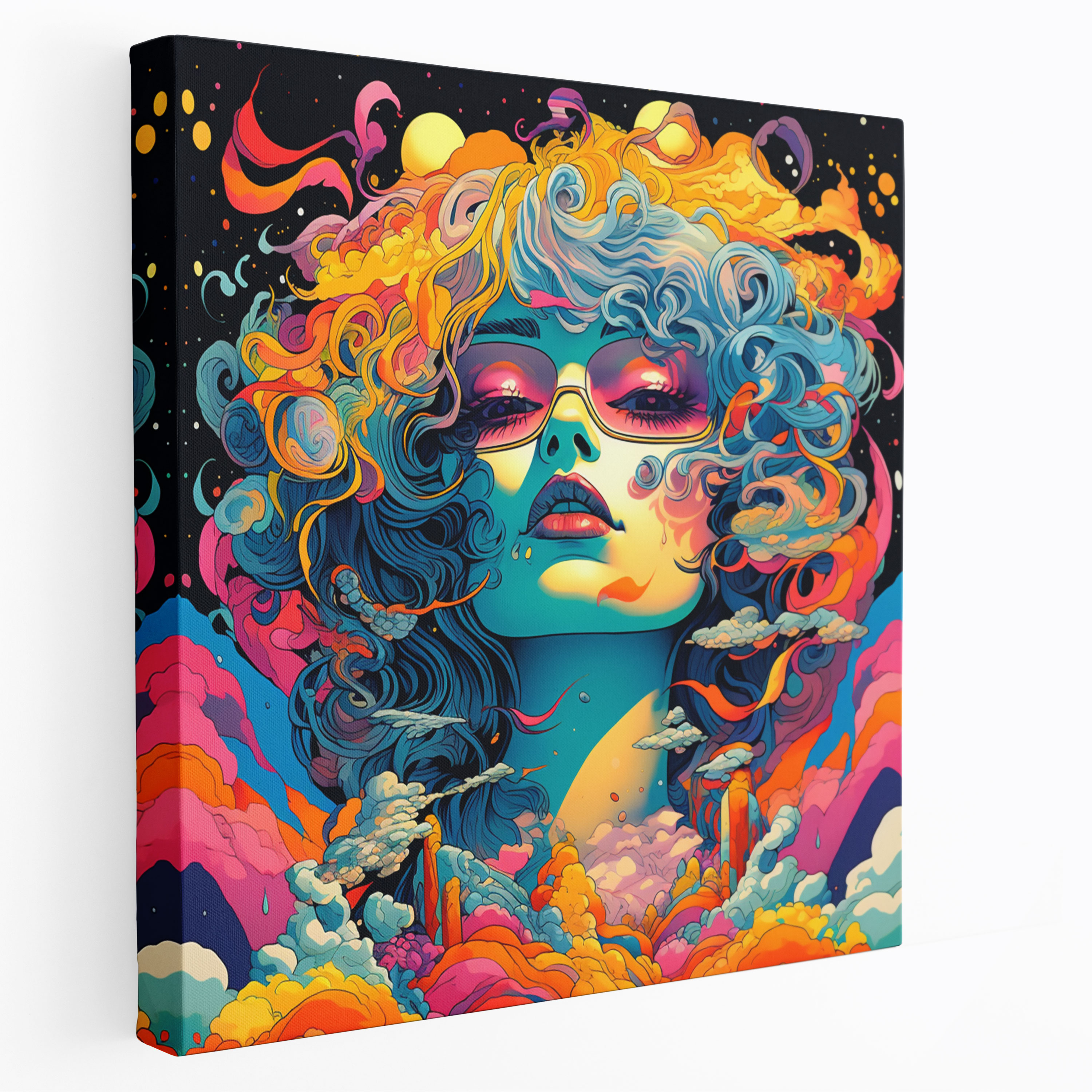 Funky Psychedelic Canvas Print - Funky, Wall Decoration, Artwork, Canvas Print