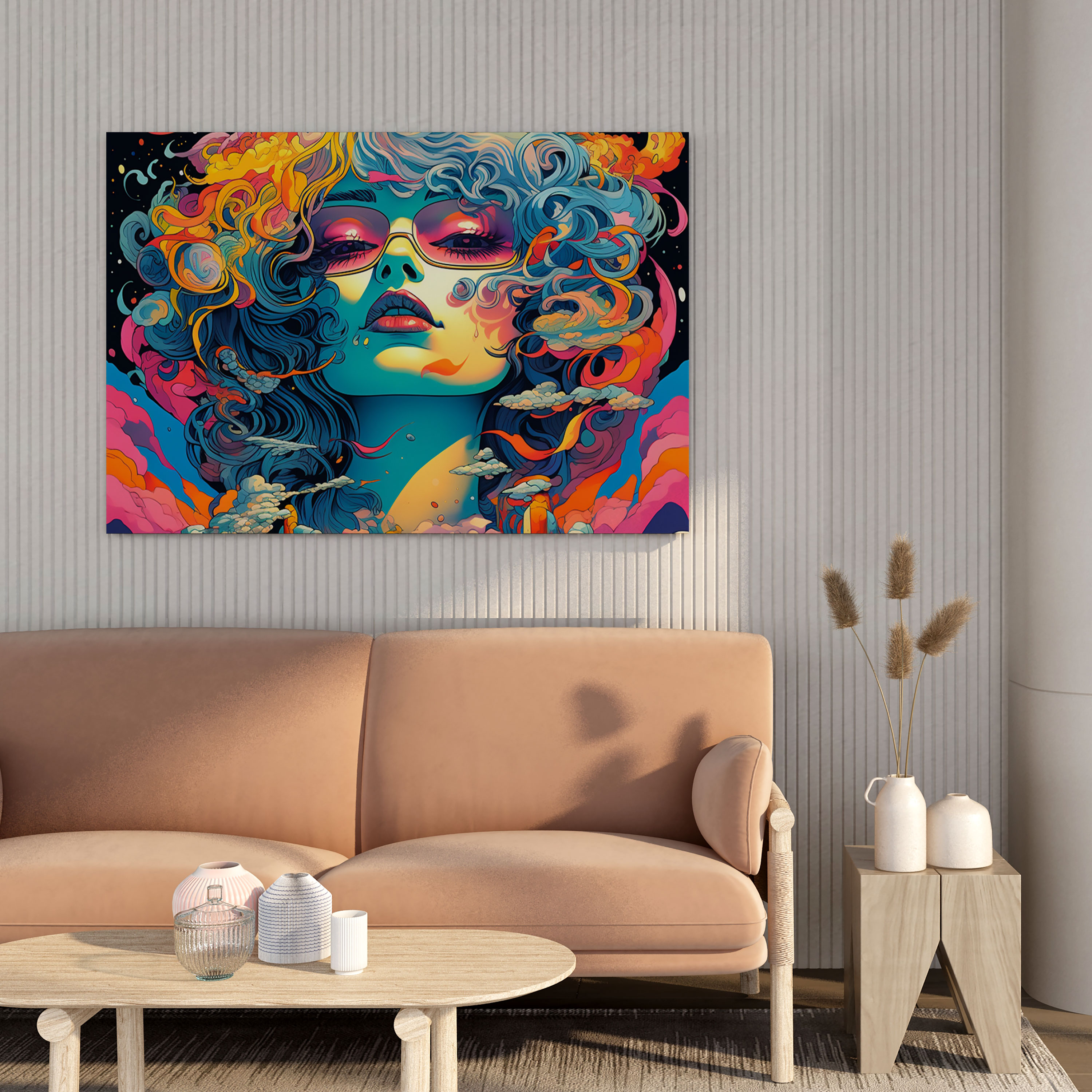 Funky Psychedelic Canvas Print - Funky, Wall Decoration, Artwork, Canvas Print
