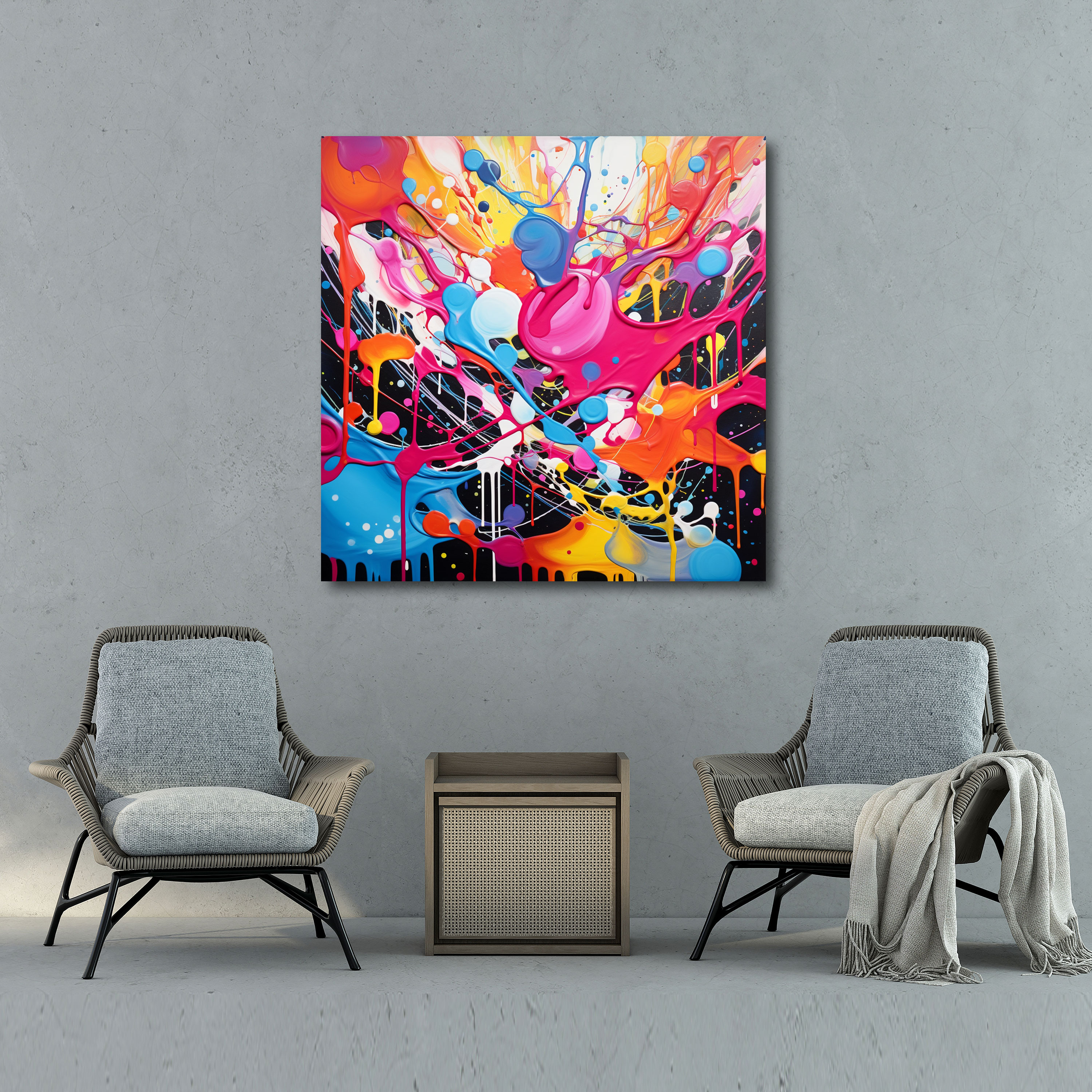 Funky Abstract Canvas Print - Funky, Unique Design, Canvas Print, Wall Decoration