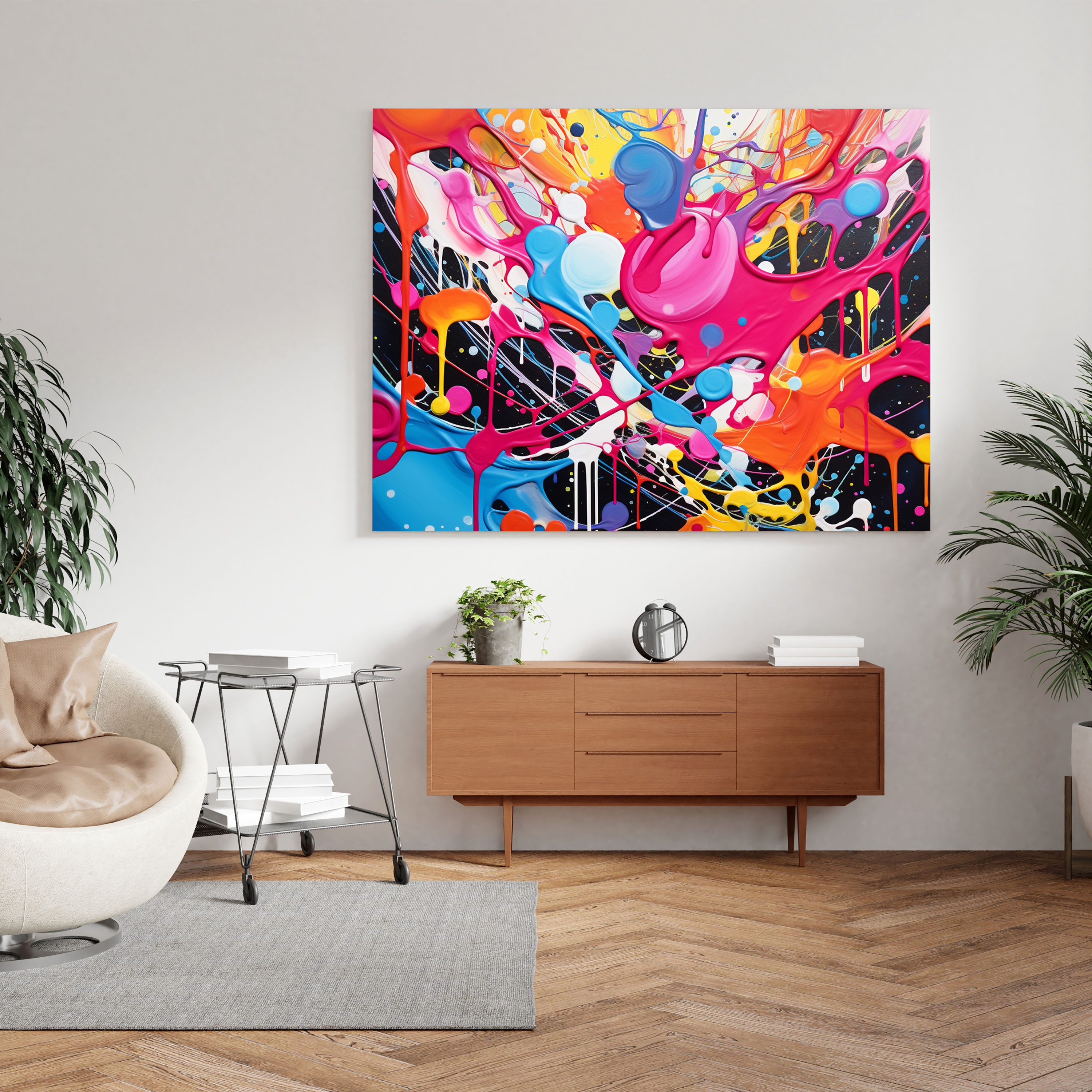 Funky Abstract Canvas Print - Funky, Unique Design, Canvas Print, Wall Decoration