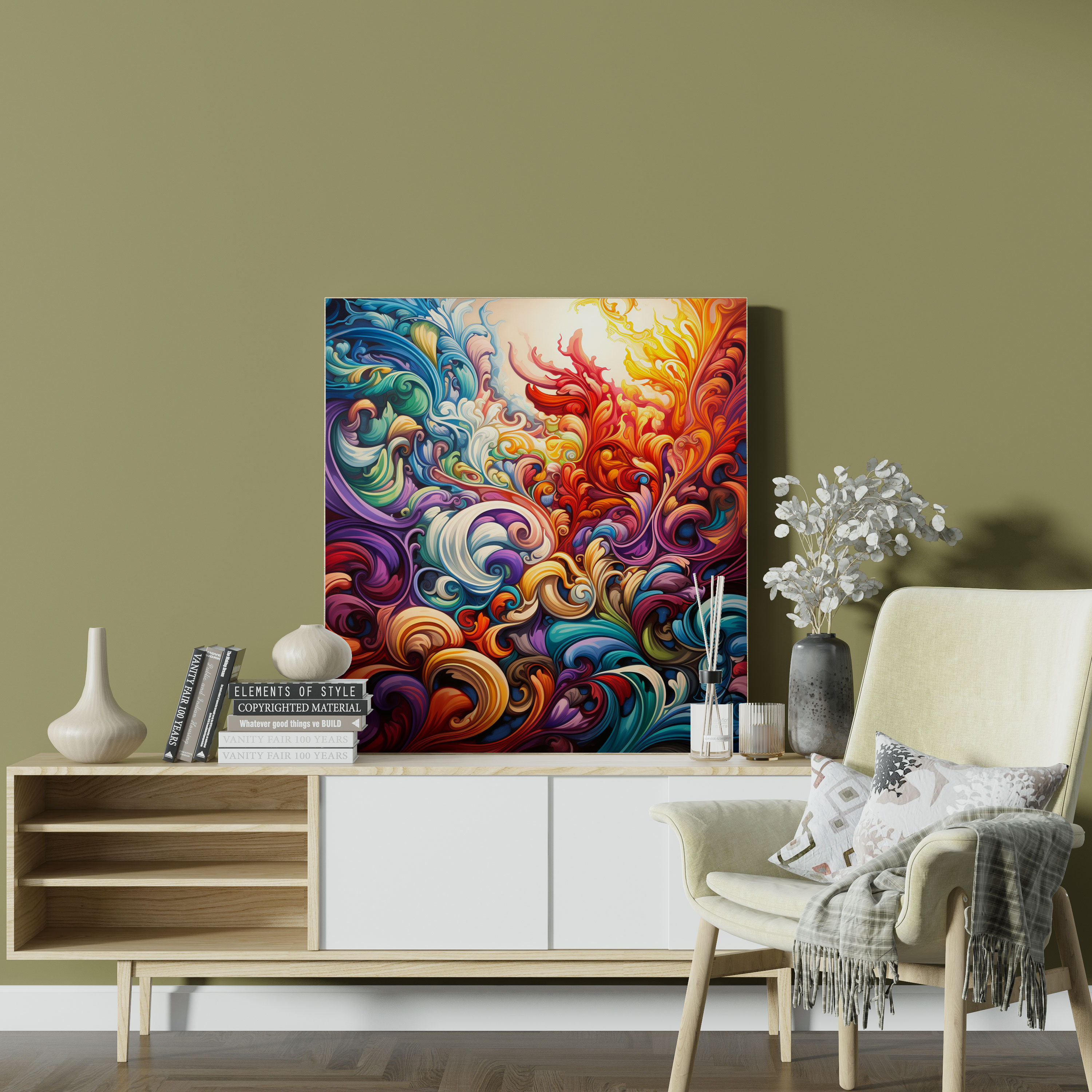 Funky Psychedelic Wall Art - Funky, Mind-Bending, Canvas Print, Canvas
