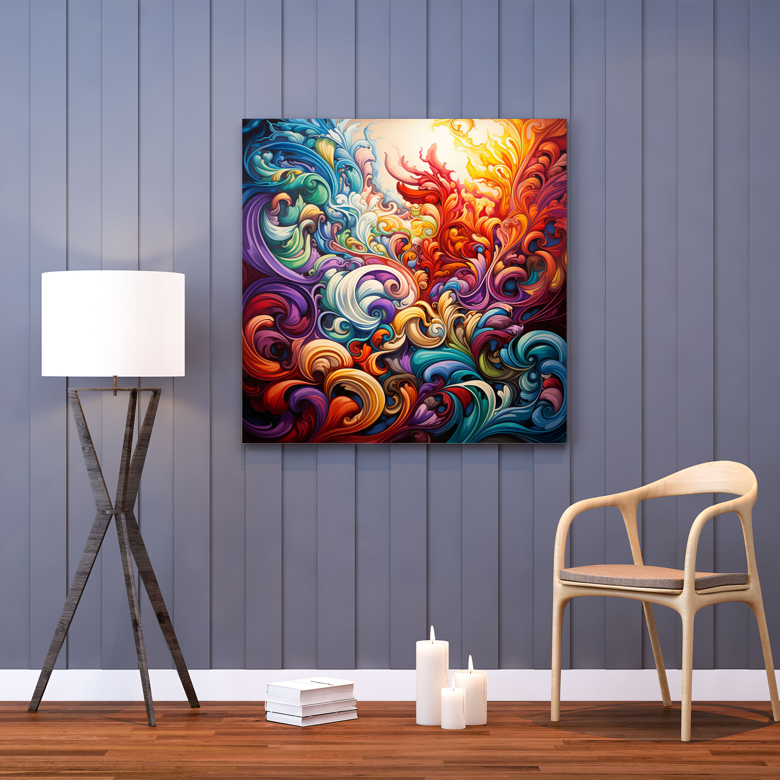 Funky Psychedelic Wall Art - Funky, Mind-Bending, Canvas Print, Canvas