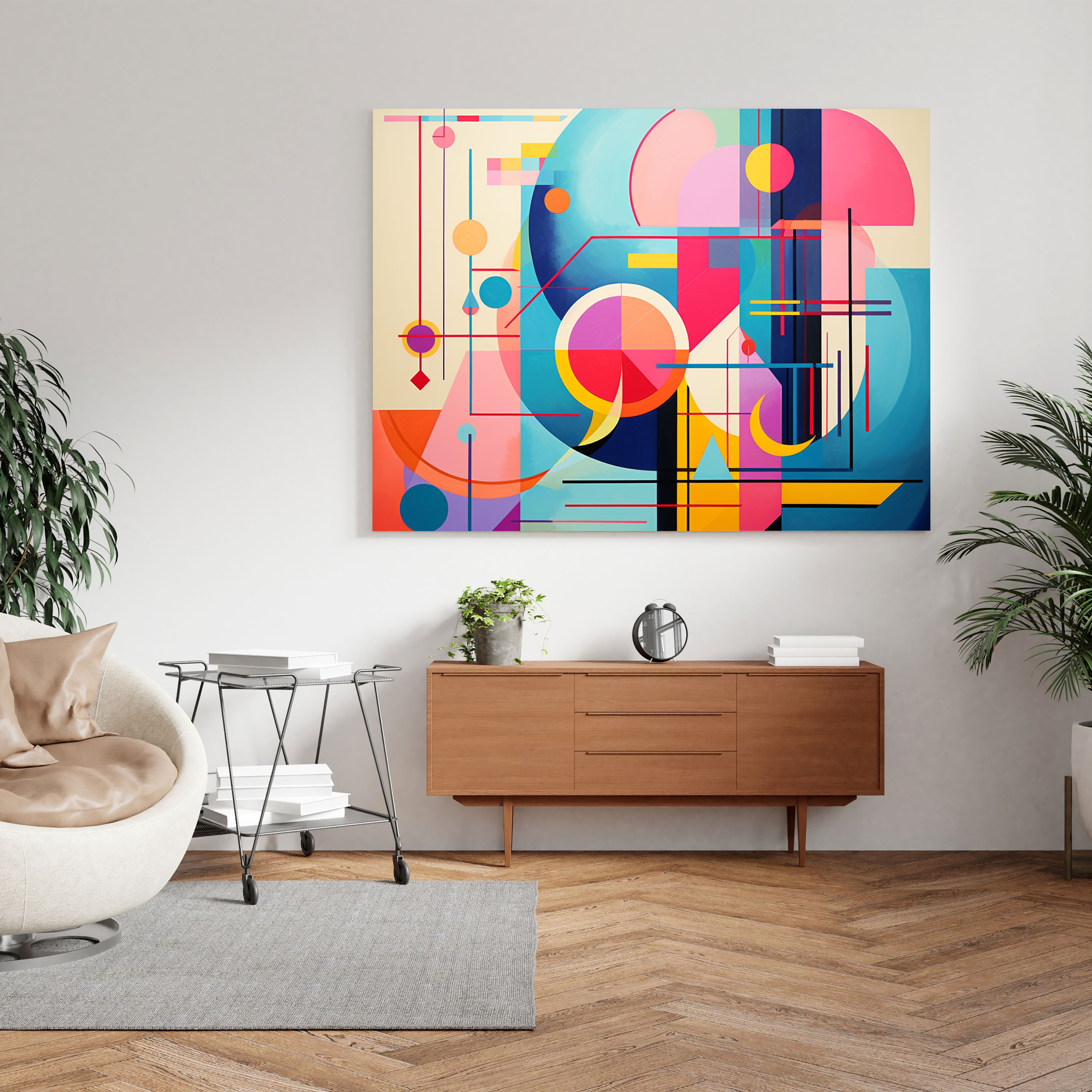 Funky Geometric Canvas Print - Funky, Canvas, Canvas Print, Wall Decoration