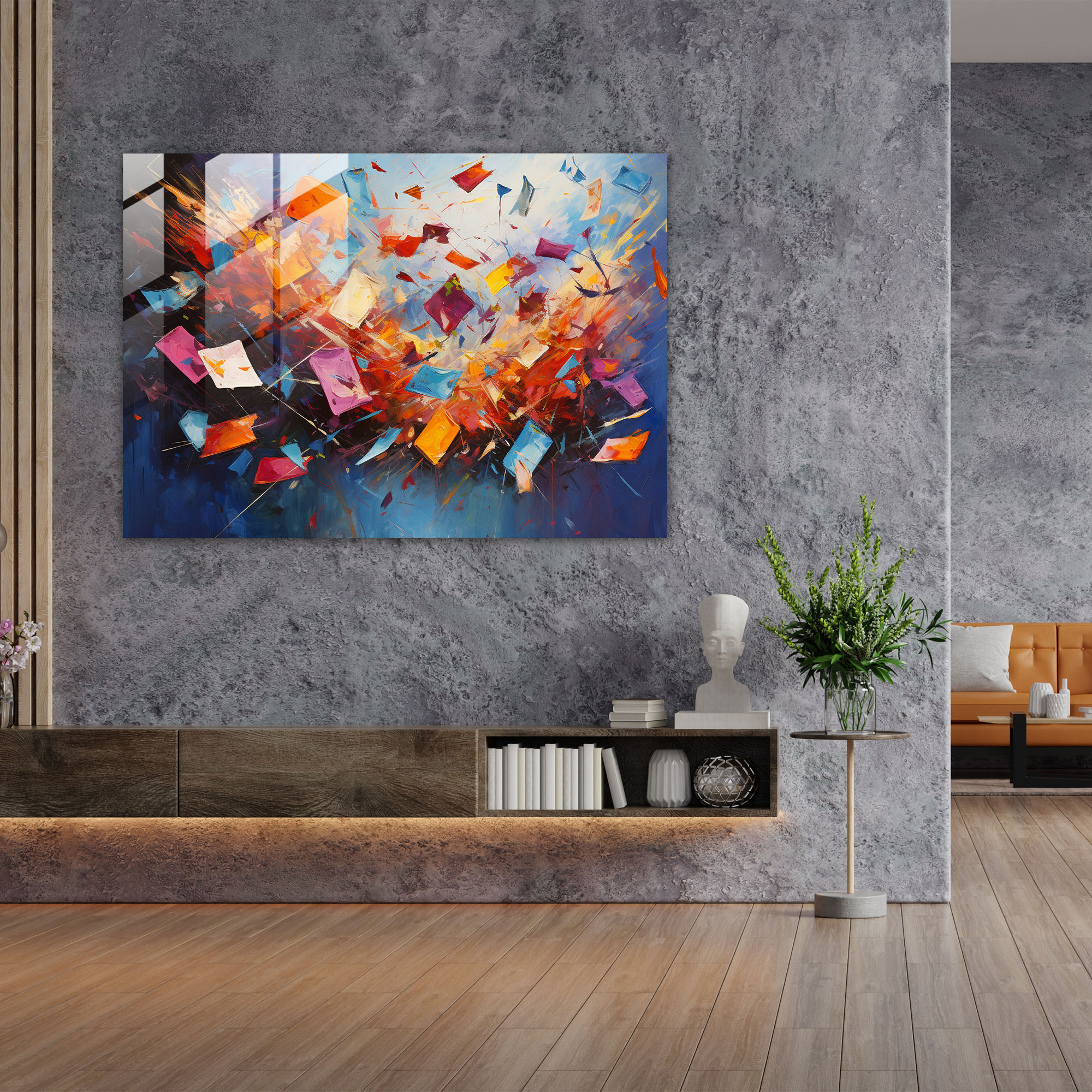 Gamble Glass Wall Art - Gamble, Playing Cards, Wall Decoration, Gamble