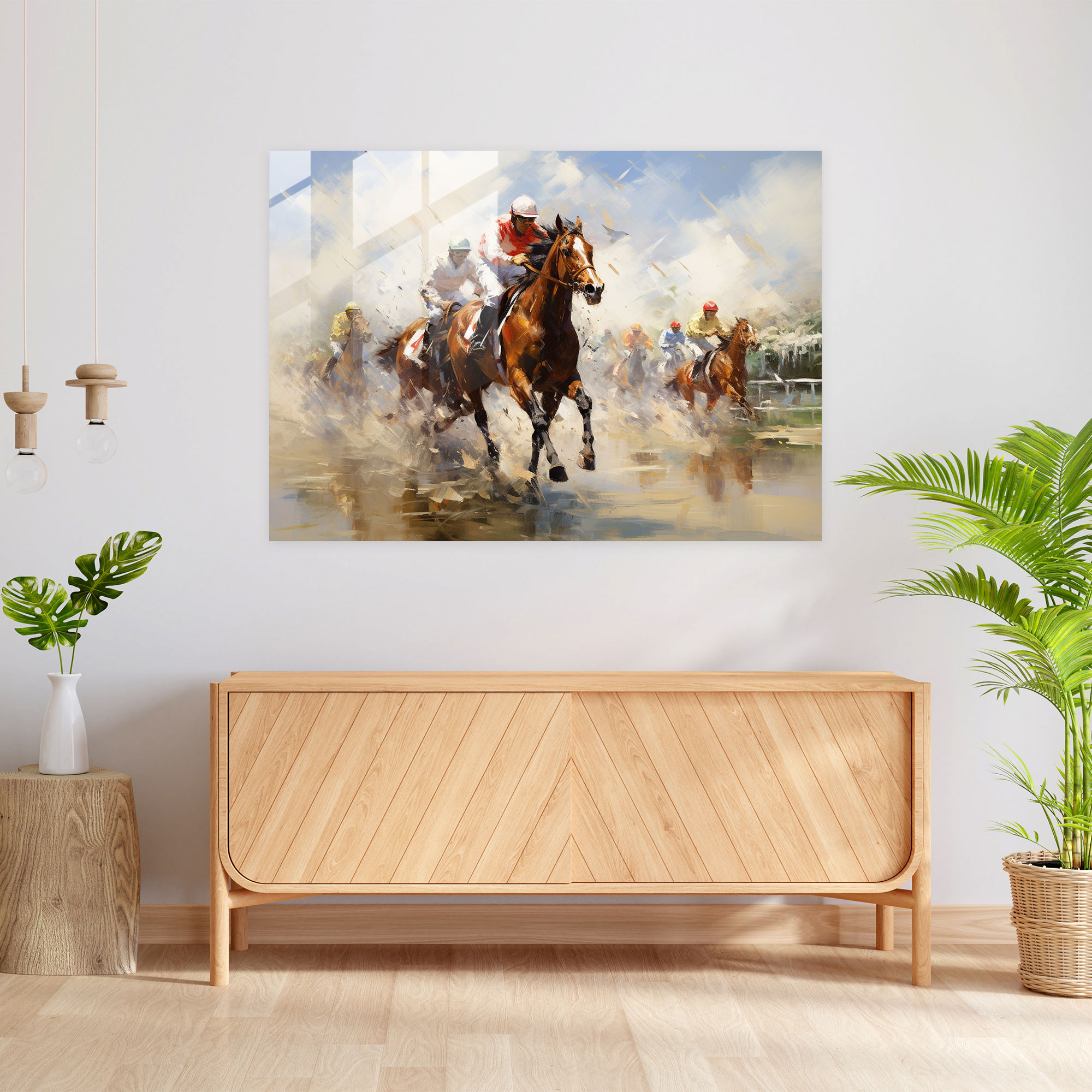 Gamble Home Decoration - Gamble, Horse Racing, Home Decoration, Modern Art
